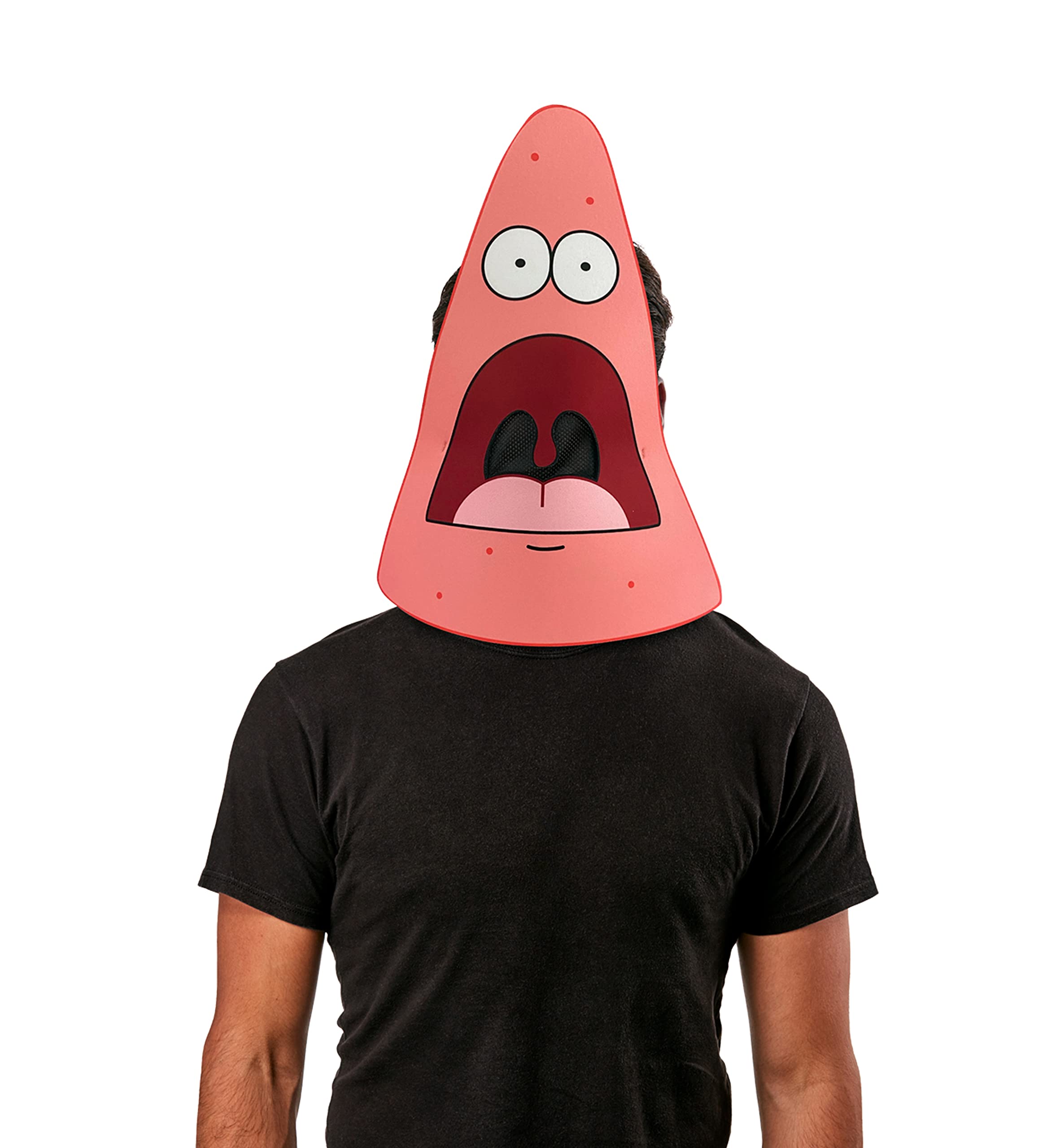 Rubies Costume Accessory SpongeBob SquarePants Surprised Patrick Meme Foam Mask, As Shown, One Size