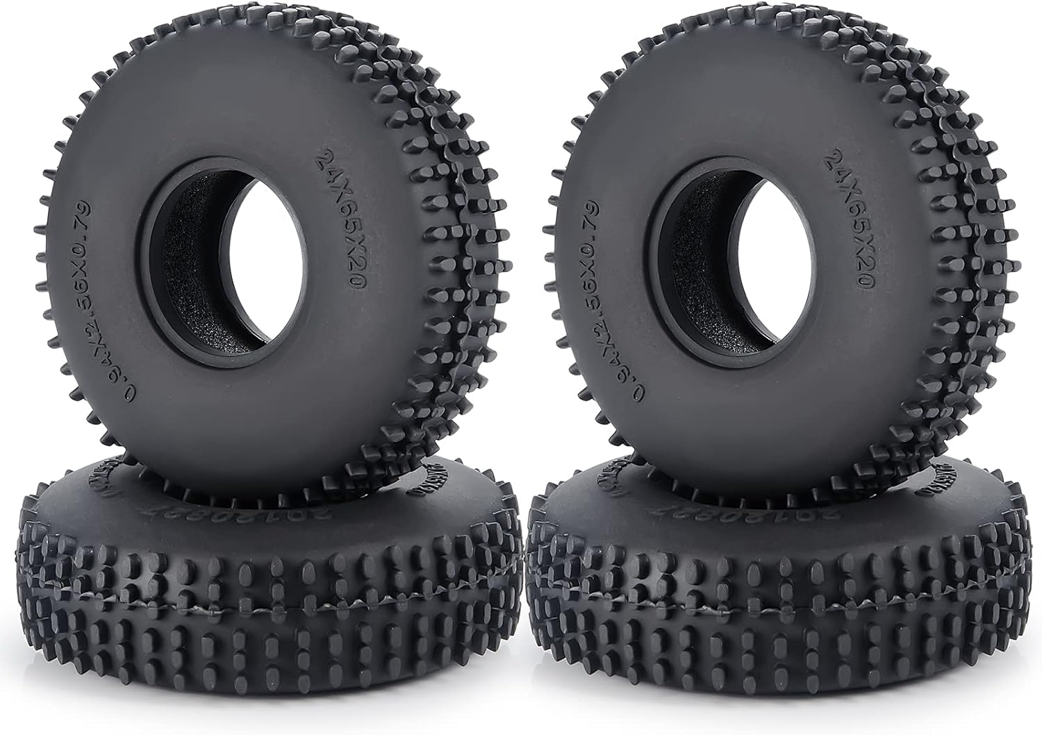 SWX Wheel Tires Crawler Tires for TRX4M / SCX24 Upgrade Parts,65 * 20mm