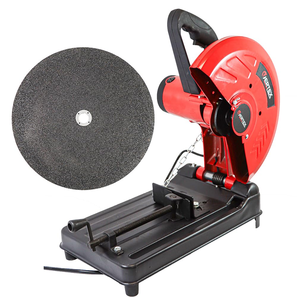 Vertex Przecinarka do Metalu VPM2000, 2000W, 355mm Tarcza w Zestawie, 3800 obr/min, z Funkcją Softstart, Cięcie do 45°, Zestaw z Kluczem i Szczotkami Węglowymi