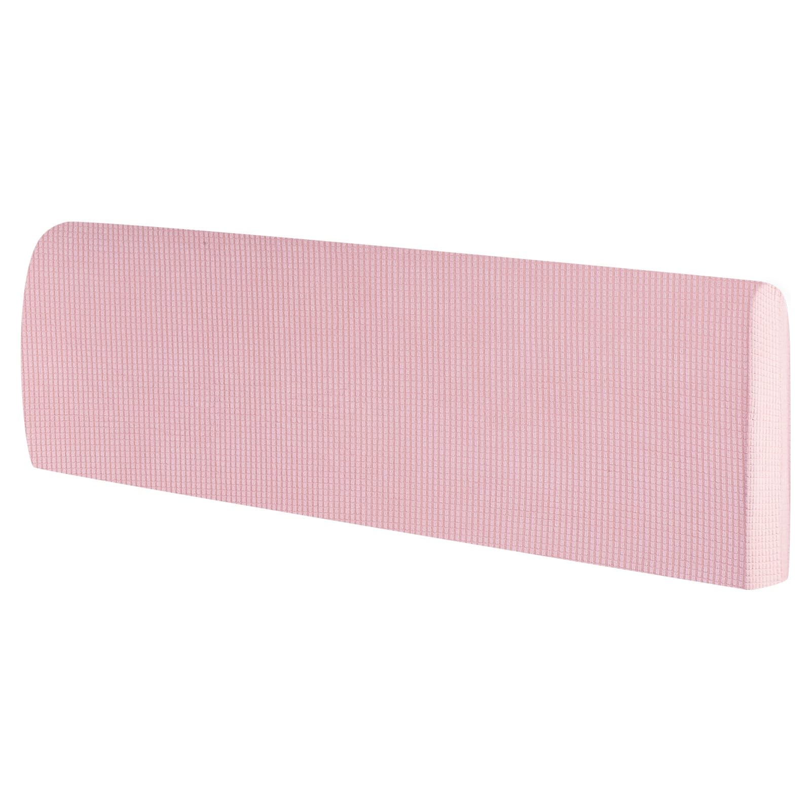 sourcing map Bed Headboard Slipcover, 1.8m Stretch Bed Headboard Cover Pink