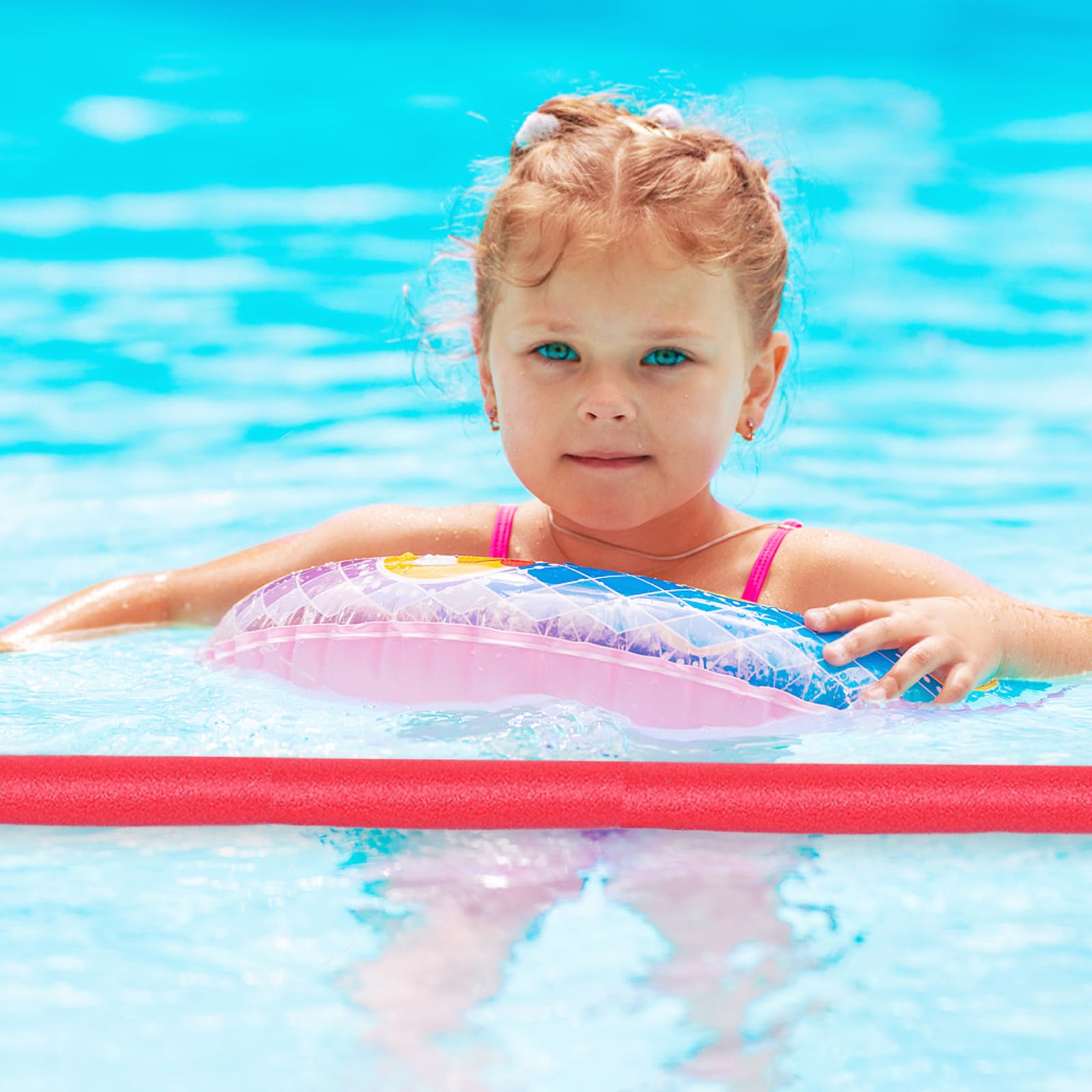Frites de Piscine en Mousse Epe 4 Pièces pour Entraînement | Séchage Rapide, Nettoyage Facile, Adaptées Adultes et Garçon et Filles, Usage en Bassin Public