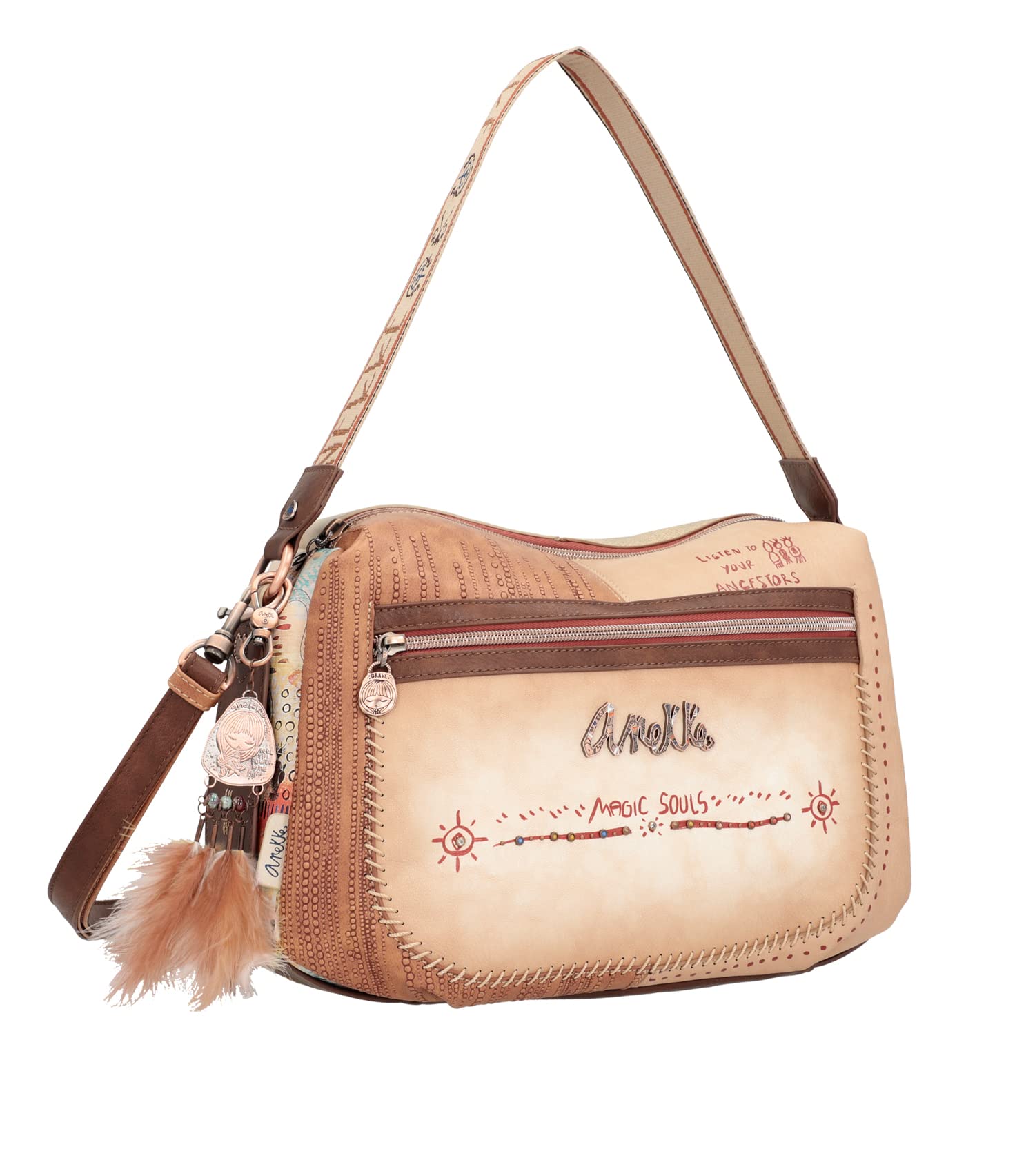 Bolso De Hombro Grande Para Mujer Anekke - Polipiel - 40x29x16cm - Varios Compartimentos