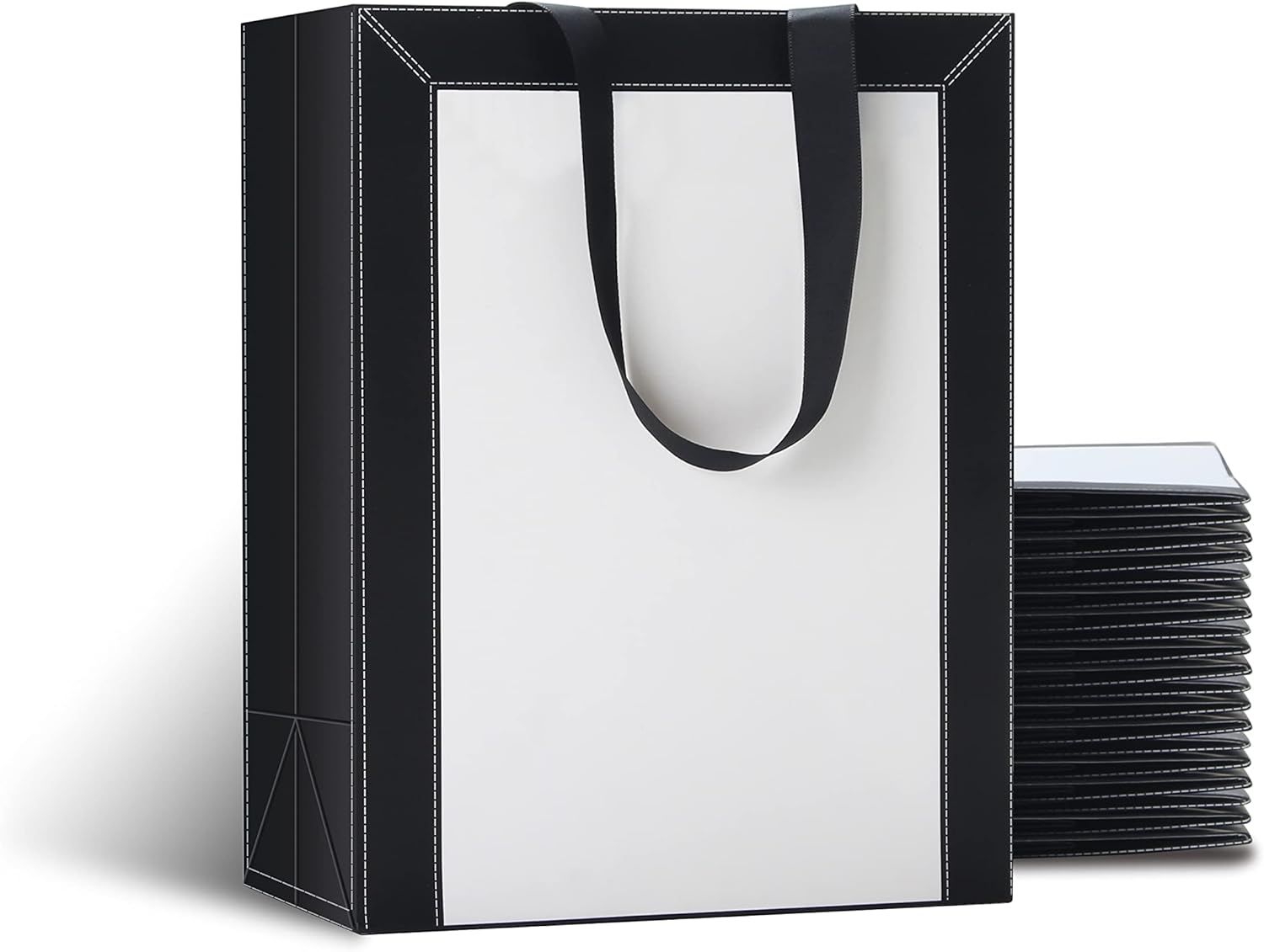 Black and White Gift Bags Bulk,Retail,Small Business