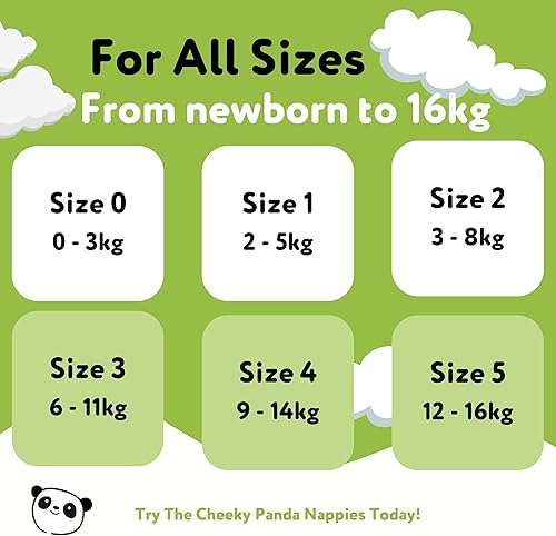 Miniatura 5 de The Cheeky Panda Pañales de bebé prémium talla 2 (12-18 libras)  44 pañales desechables forrados de bambú para pieles sensibles