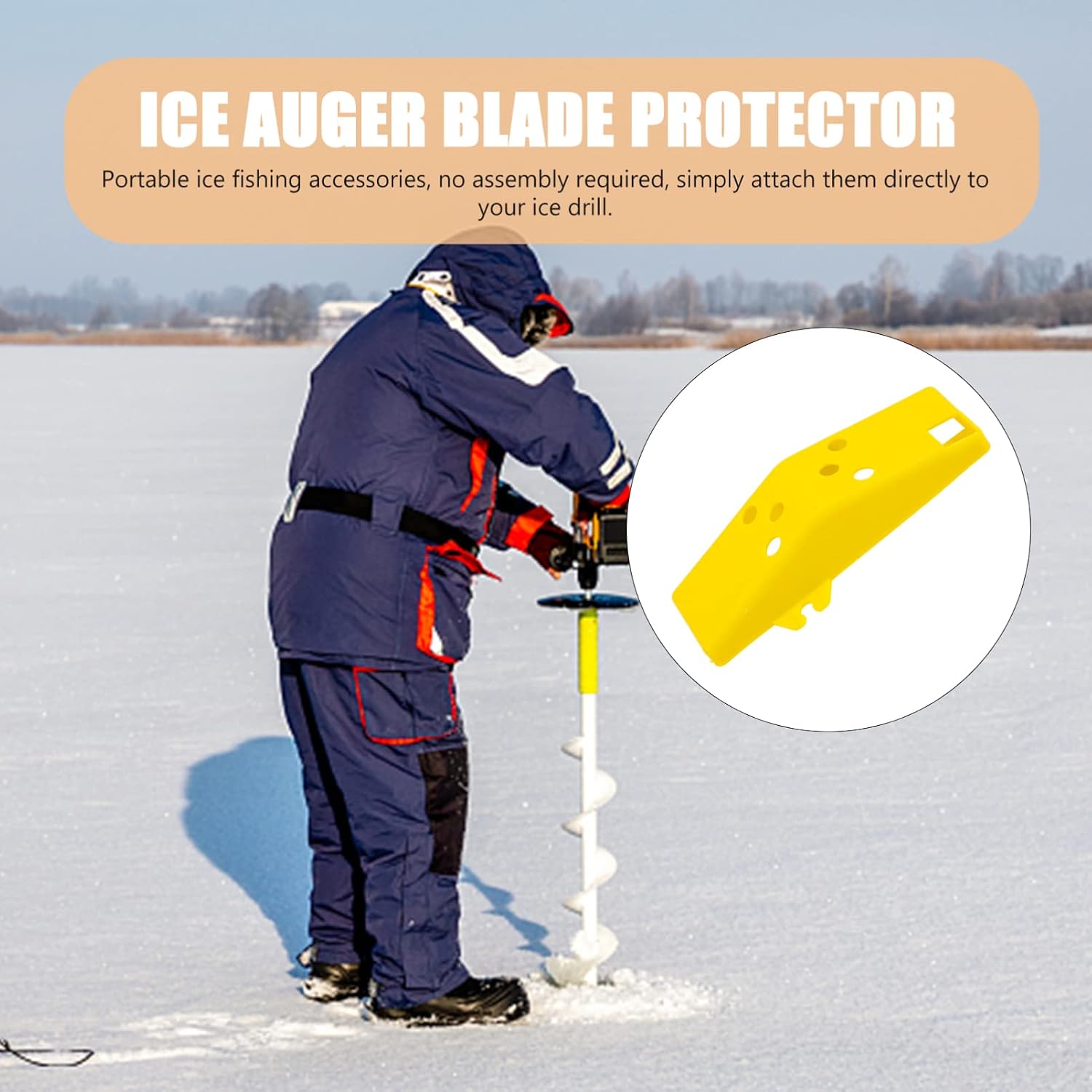 BESPORTBLE 5 Sets Protector Ice Fishing Equipment Ice Fishing Supply Ice Fishing Accessory Winter Fishing Supply Ice Fishing Protector Winter Fishing Accessory