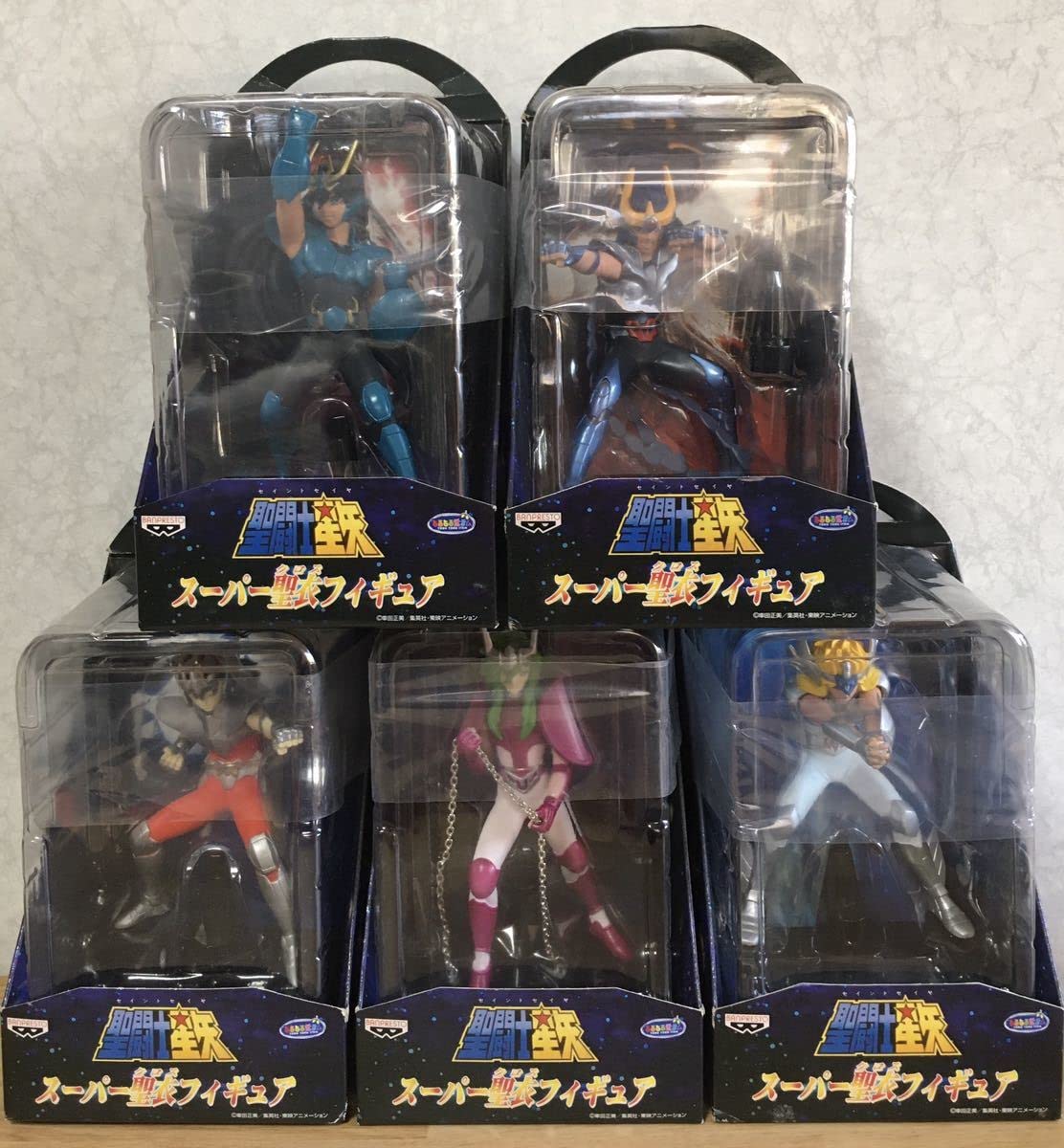Amazon.co.jp: 未開封 聖闘士星矢 スーパー聖衣フィギュア 全5種セット