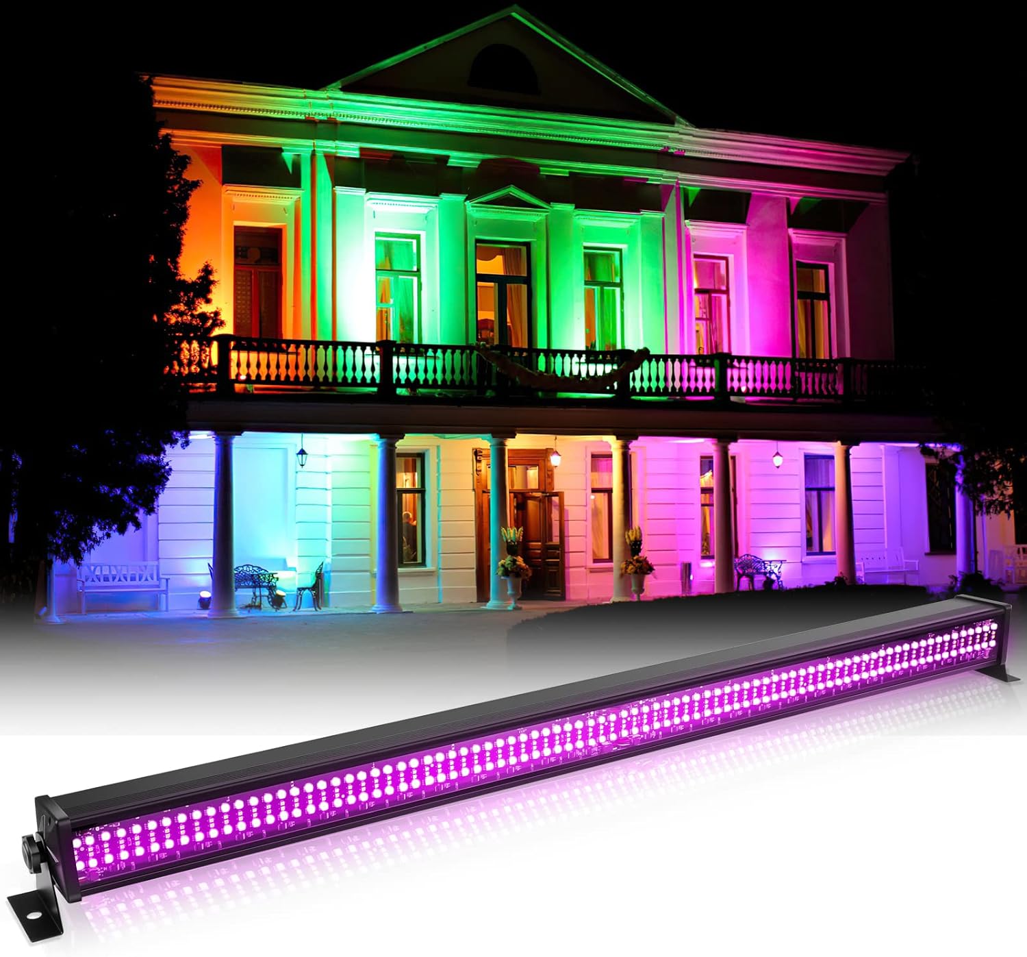 LED Wall Washer Light, 336 LEDs 70W RGB DJ Lights Bar Stage Light Support DMX & RDM Control Dj Party Lights for Indoor Disco Party Church Birthday Bar Wedding