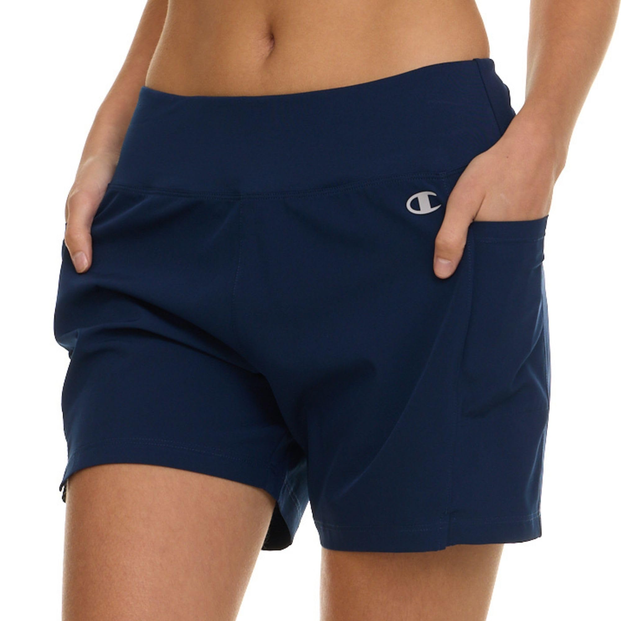 Champion Swim Board Shorts for Women, 5”/7” Swim Shorts Women with Pockets for Beach, Pool, Summer Navy