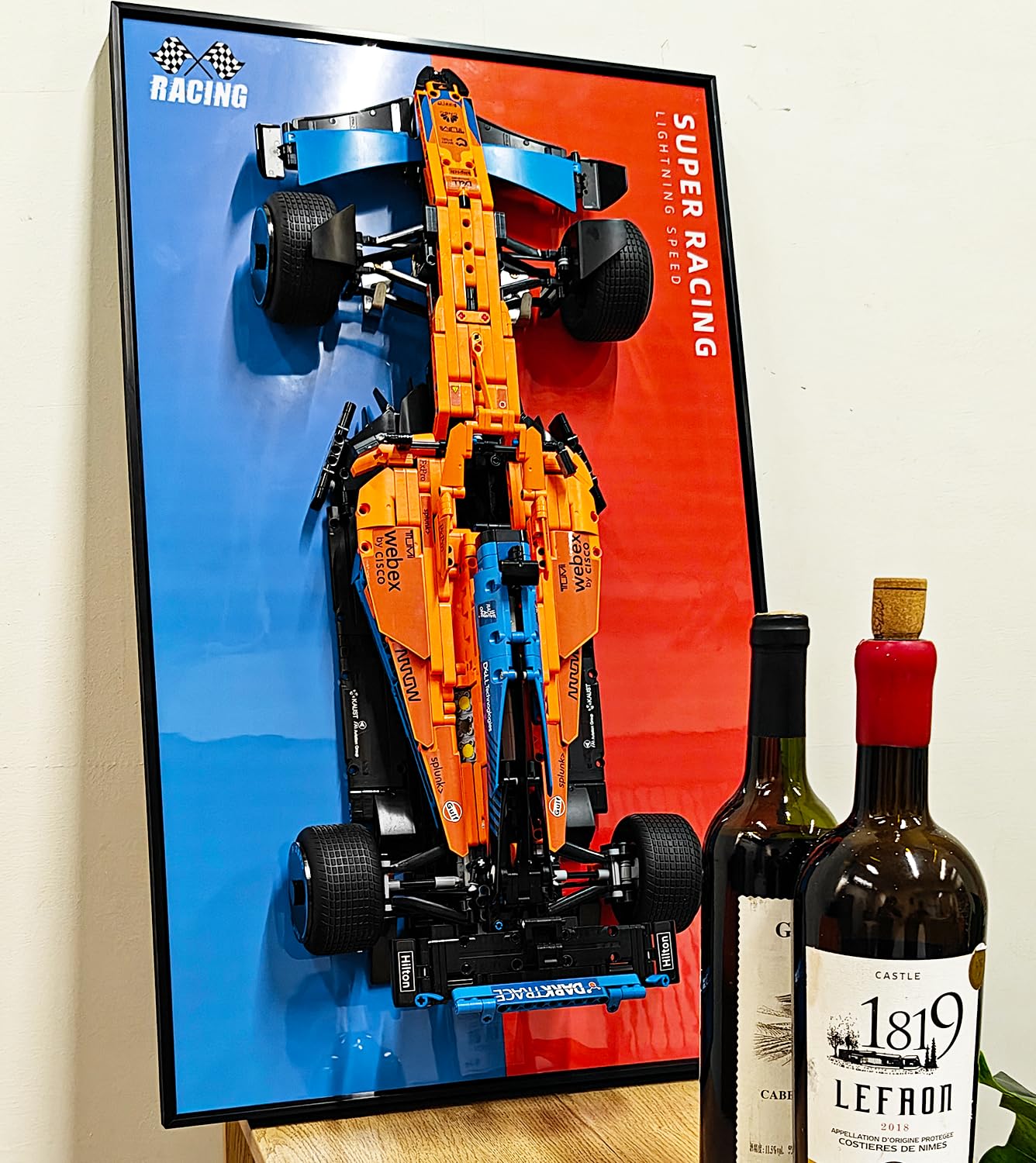 ICUANUTY Display Wandtafel für LEGO 42141 F1 Technic McLaren Formel 1