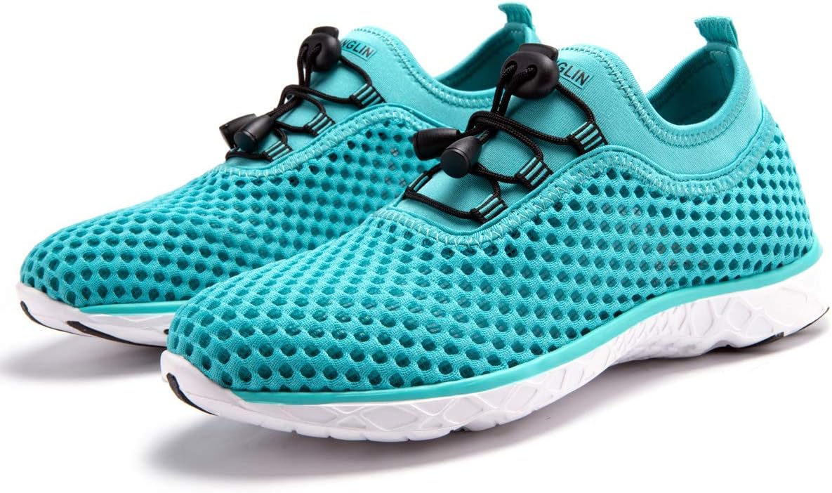 Women's Quick Drying Aqua Water Shoes,3-Second Drainage & All-Terrain for Swimming,Hiking,Yoga