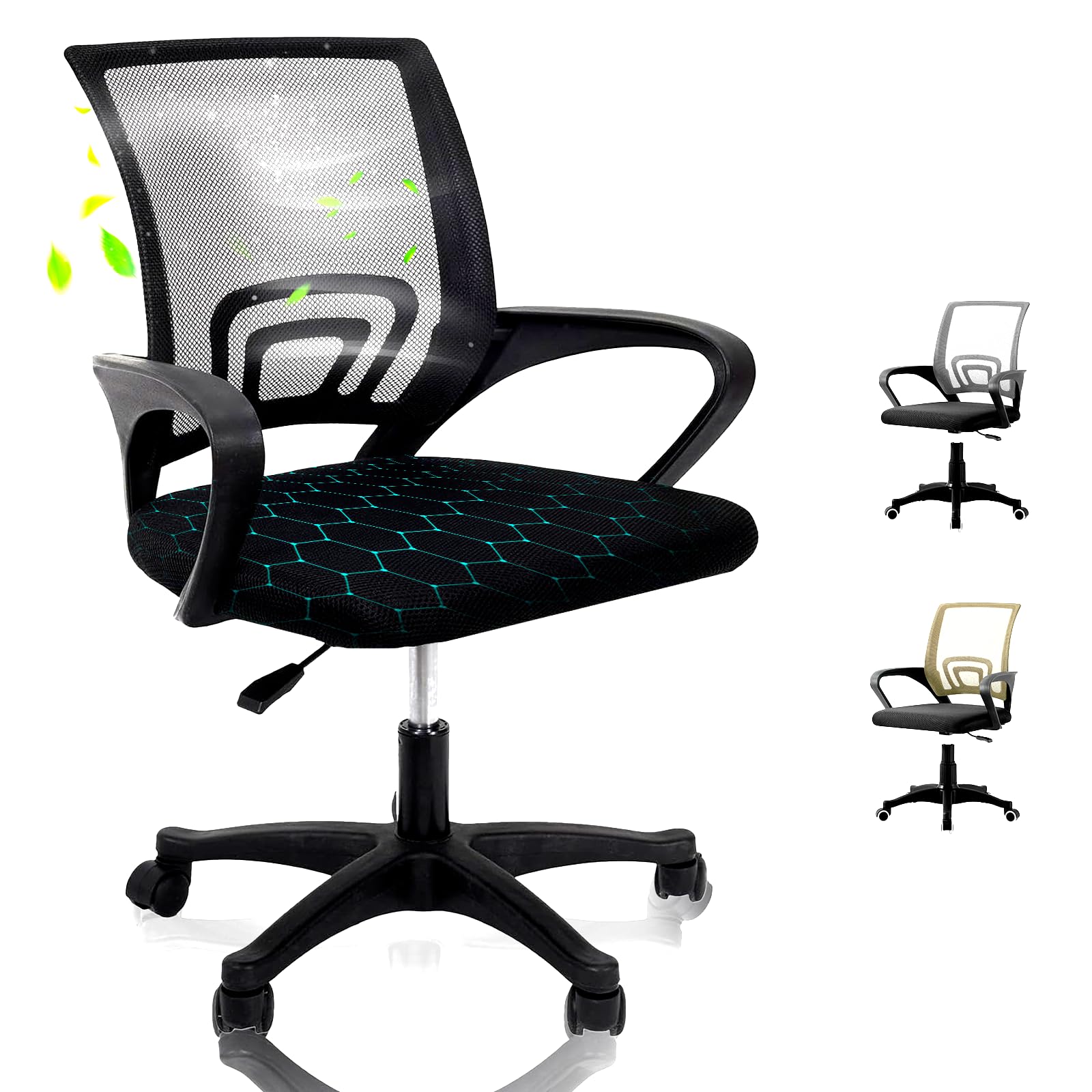 EveryKip Original® Silla Escritorio Ergonomica Ajustable con Apoyo Lumbar| Ruedas Anti-Arañazos 360° | Sillas Oficina Ejecutiva Transpirable | Office Chair