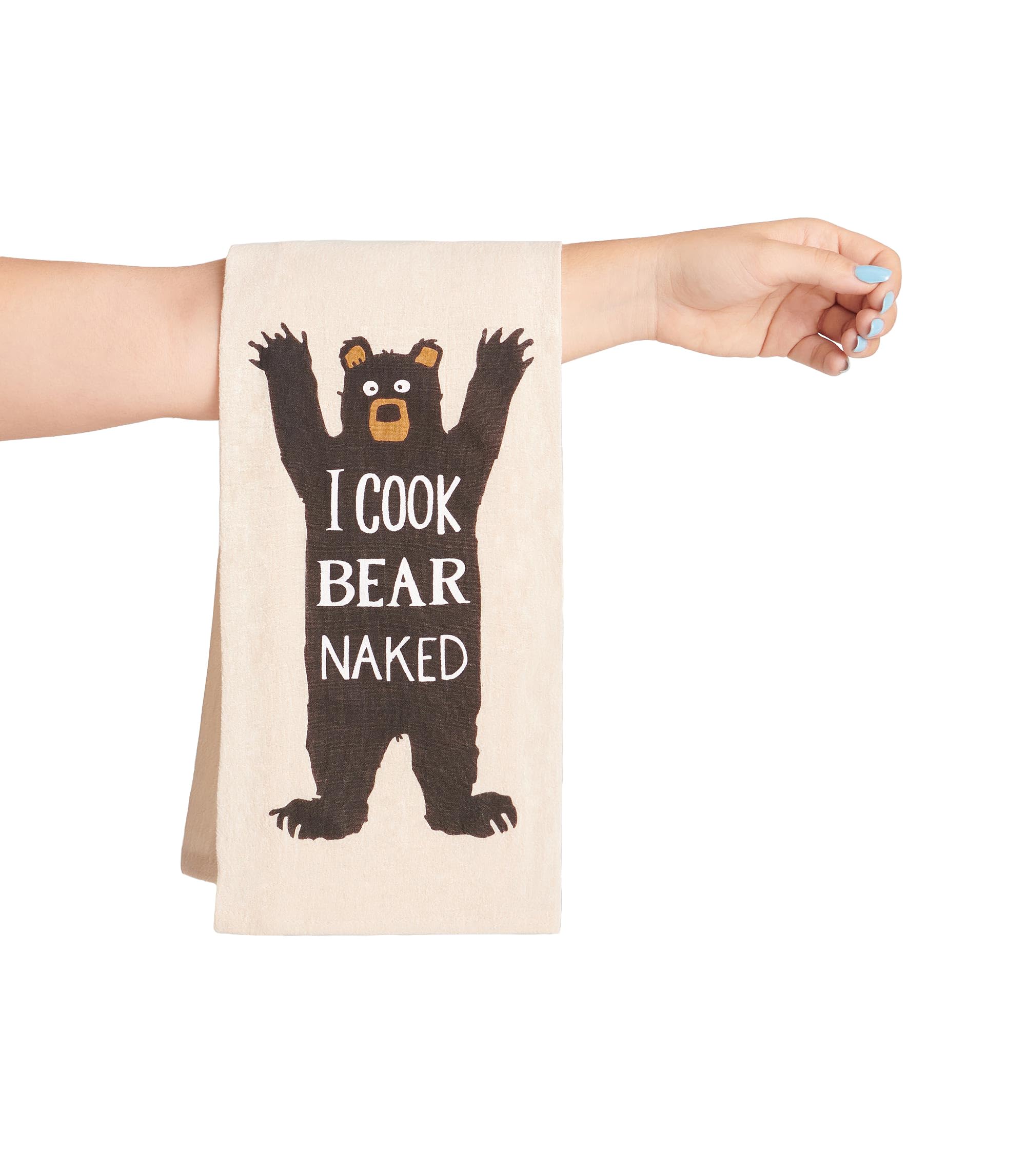 Little Blue House Boys I Cook Bear Naked Kitchen Hand/Dish Towels, One Size