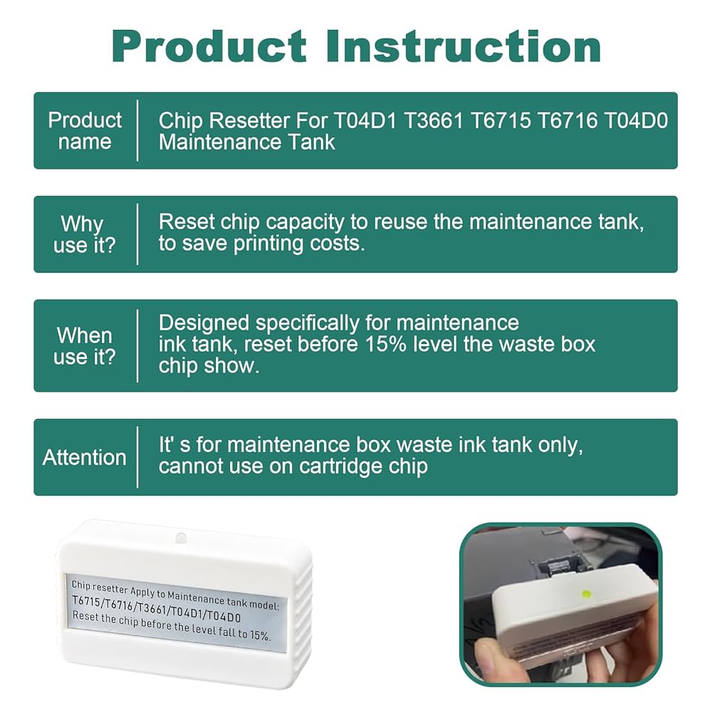 Amazon.com: T04D1 Maintenance Tank Chip Resetter T04d100