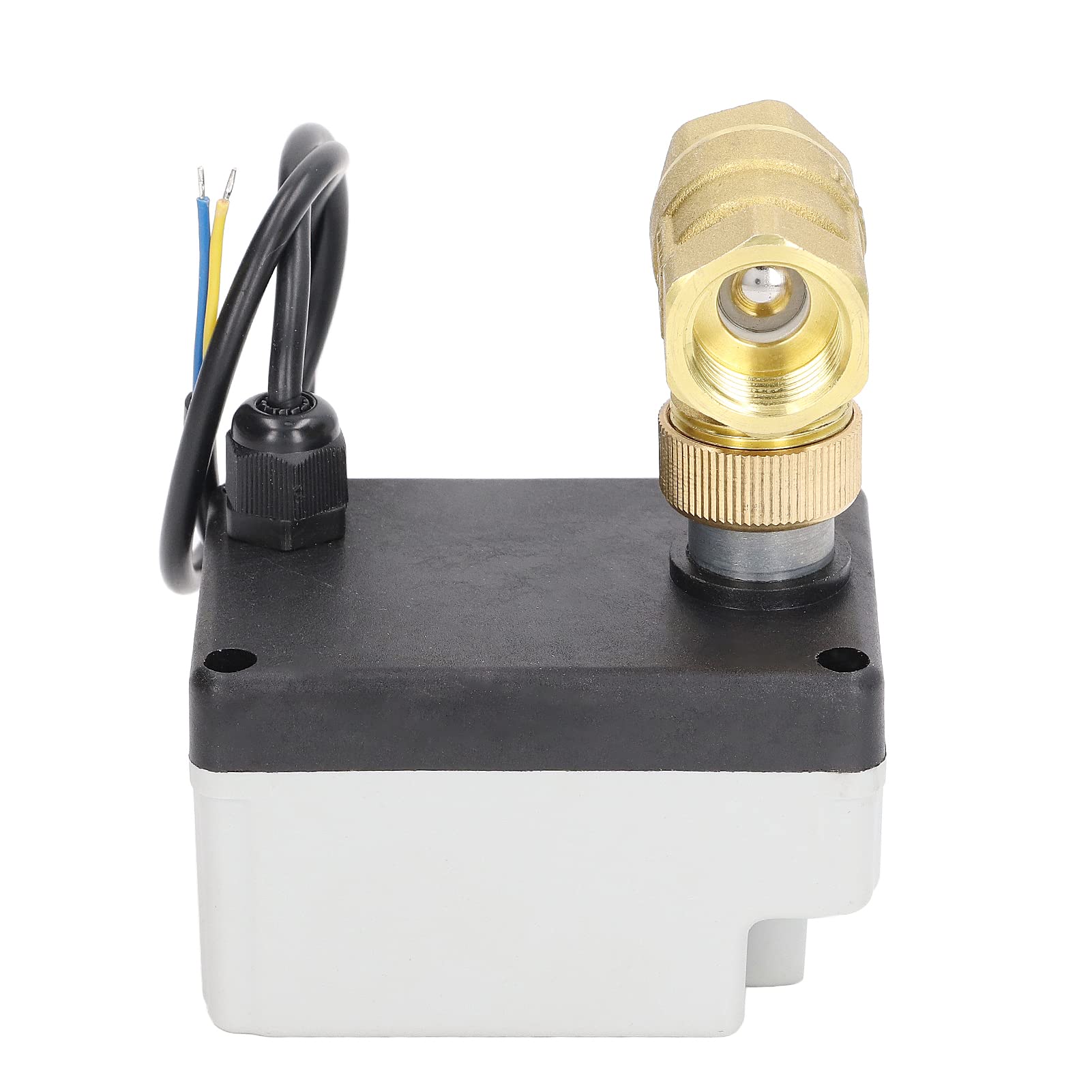Valvola a Sfera Motorizzata da 1/2", DN15 DC 12V‑24V Valvola a Sfera in Ottone Normalmente Chiusa con Configurazione a 2 Fili, Attacco Completo per Sistemi Idrici Domestici, Sistemi di Automazione