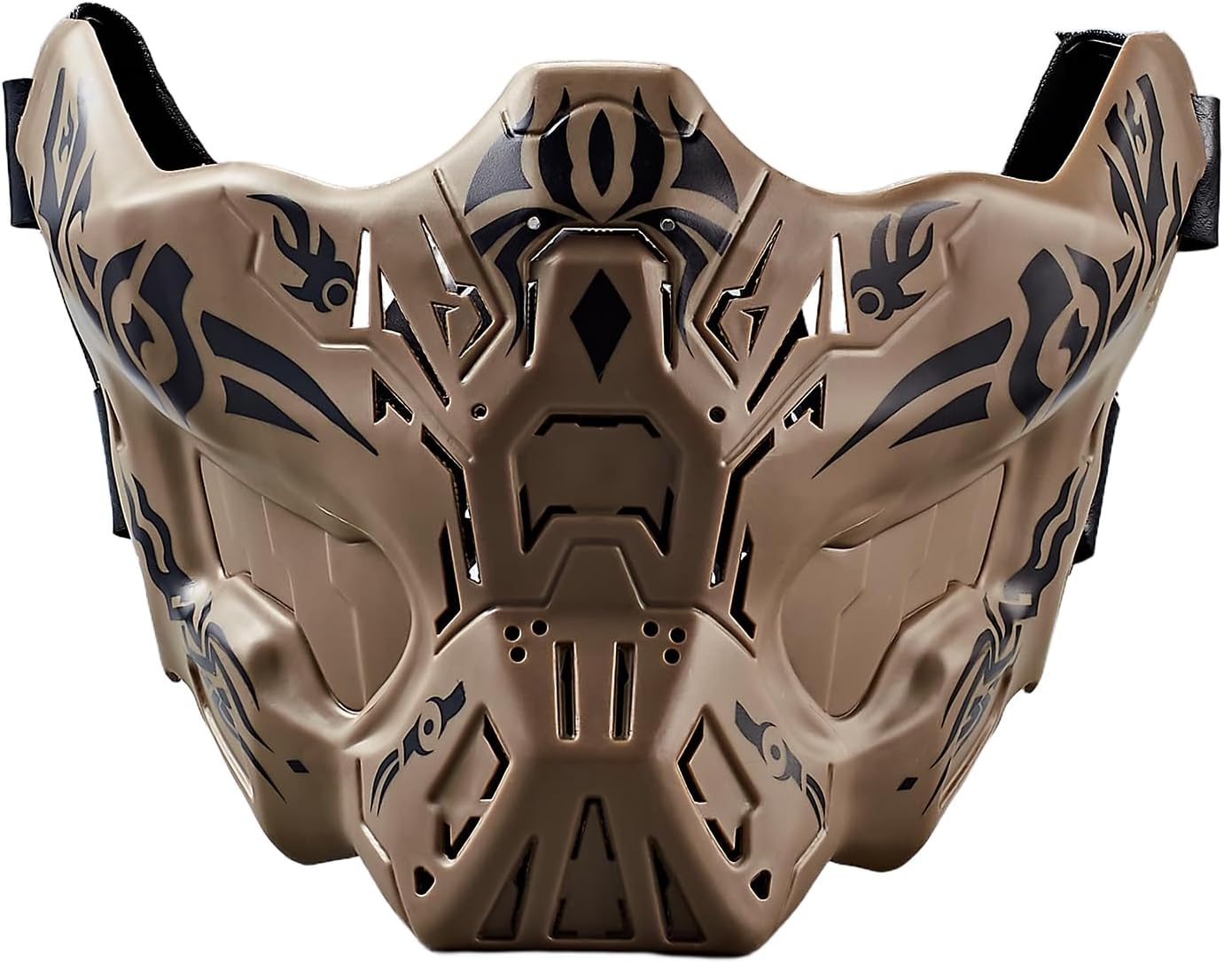 iHOO Airsoft Mask, Creative Protective Masks, Half Face Ghost Mask, Outdoor Game Mask Halloween Costume Mask Outdoor Sports Masks