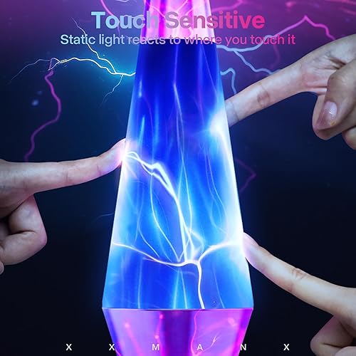 Miniatura 3 de Lámparas de bola de plasma, sensible al tacto y al sonido, globo de plasma sensible al tacto y al sonido, bola eléctrica decoración de rayos para
