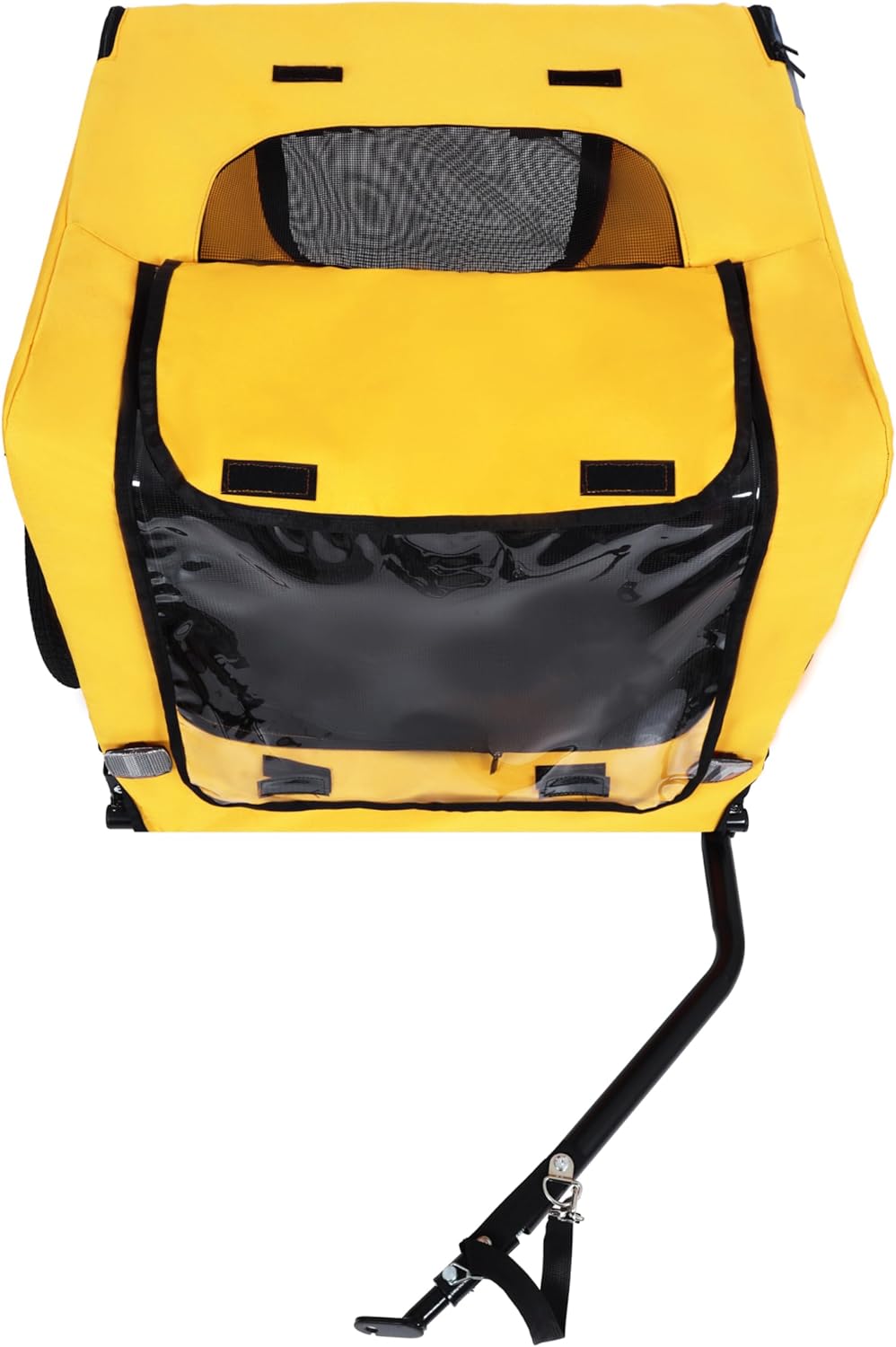 Pet Bike Trailer for Dogs, Fits Small & Medium Pets – Easy-Fold Frame, Quick-Release Wheels, Non-Slip Floor & Built-in Leash