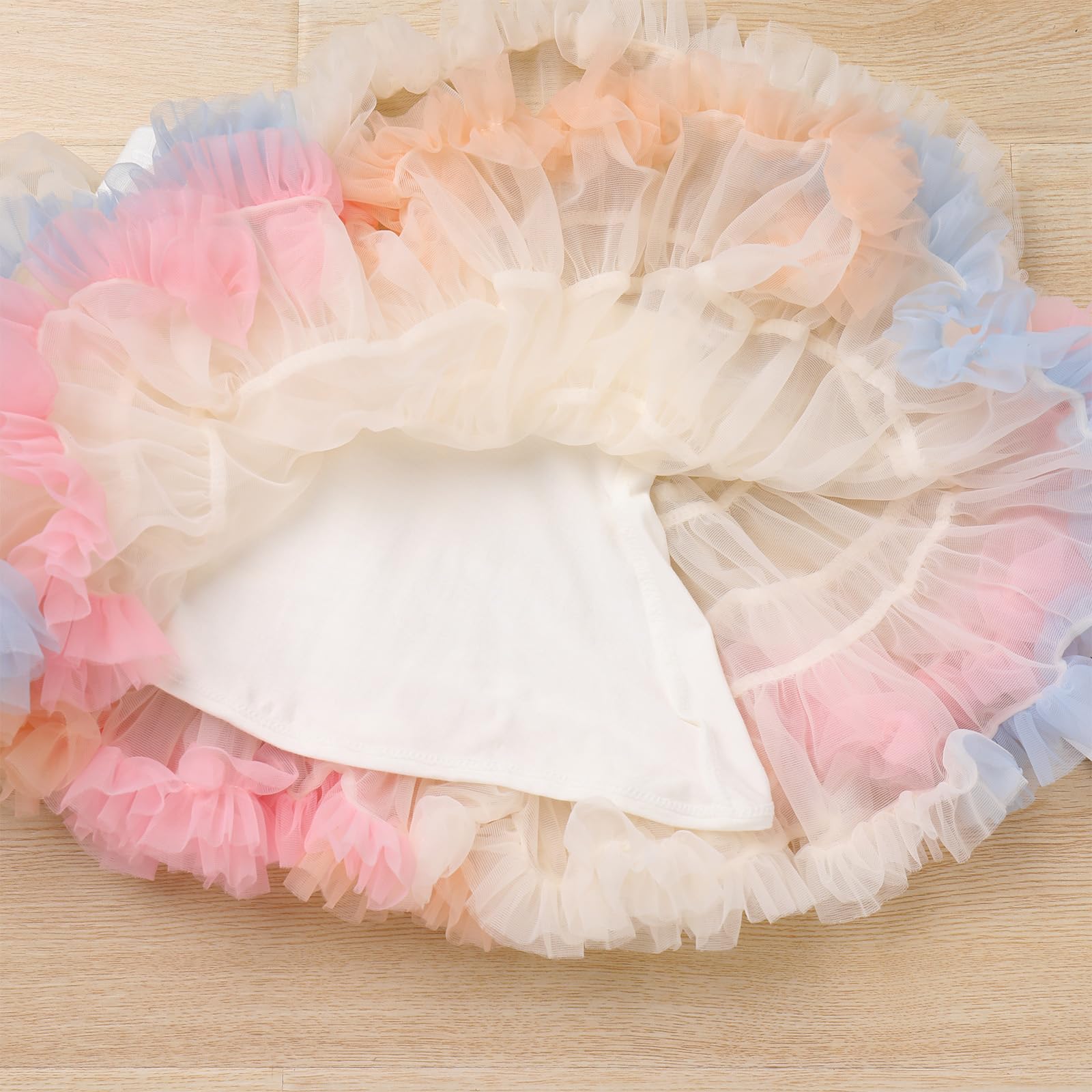 Falda de tutú para niñas, falda tutú de princesa, mullida, suave, de tul, ballet, fiesta de cumpleaños, falda de media falda para bailar