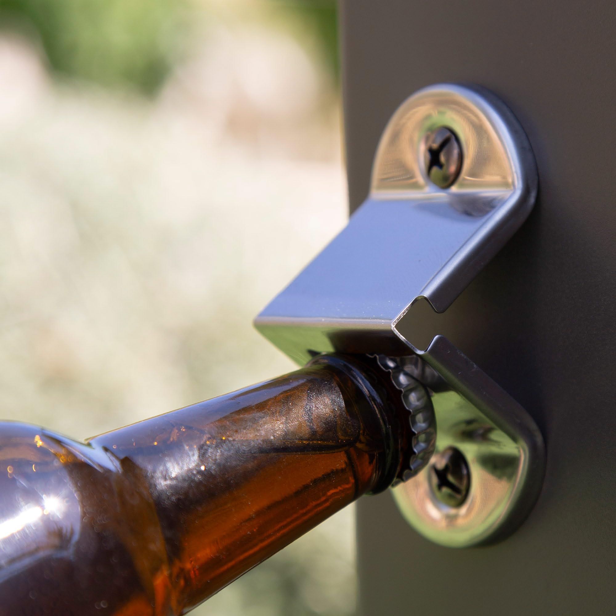Aktive Ahumador barbacoa carbón portátil, De acero, Termómetro, Mesa lateral plegable, Estante almacenaje, Abridor botellas, Ruedas grandes, Parrilla, Barbacoas de carbon, Bbq, Cocina exterior (63109)