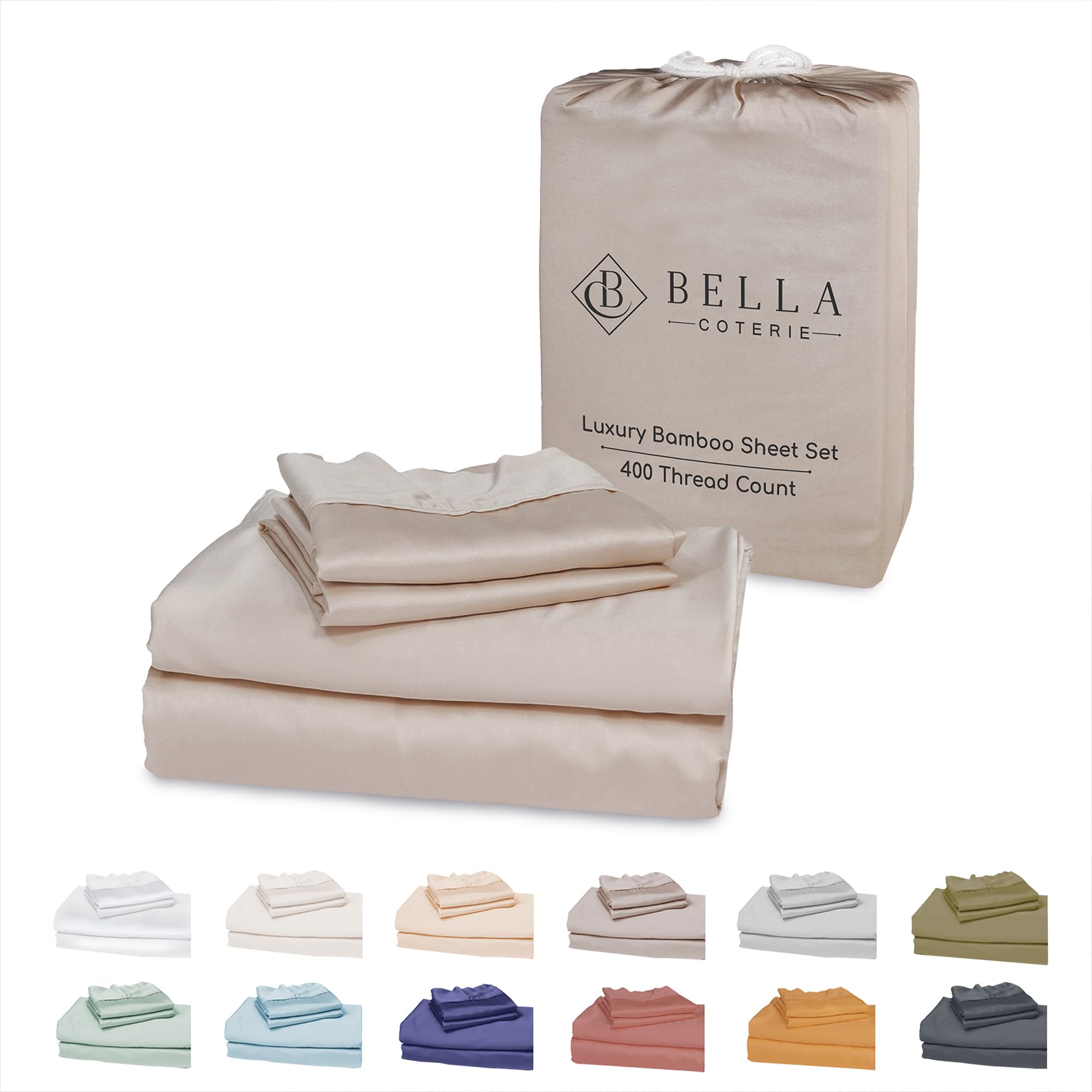 BC BELLA COTERIE Luxury King Bamboo Sheet Set