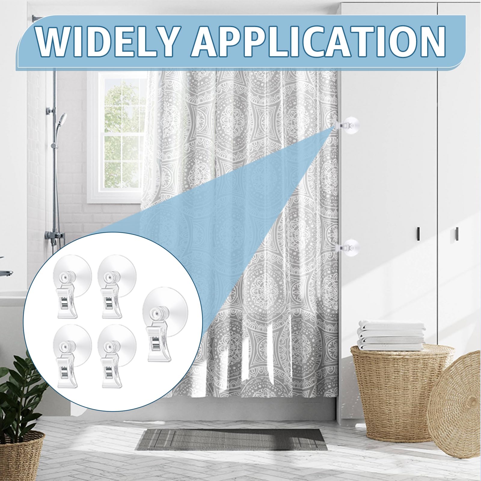 5 Pièces Ventouse Pince Support à Clip Multifonction