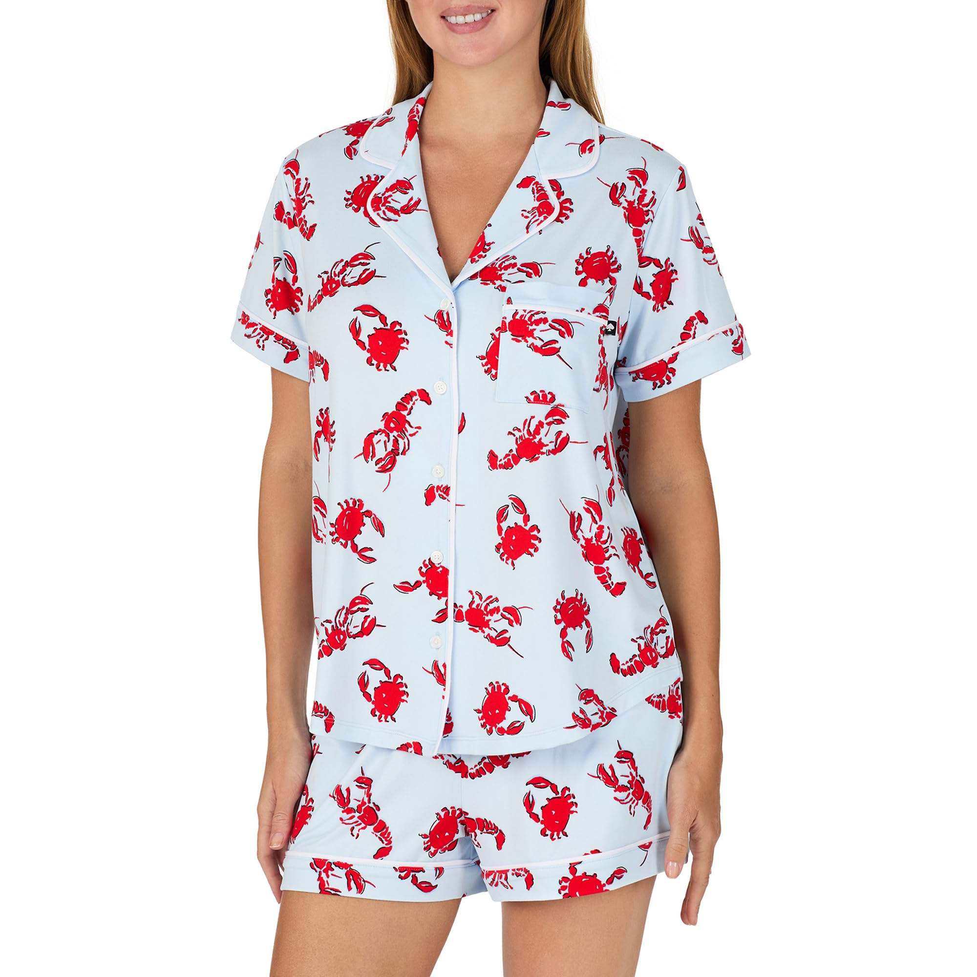 kate spade new york Short Sleeve Boxer PJ Set