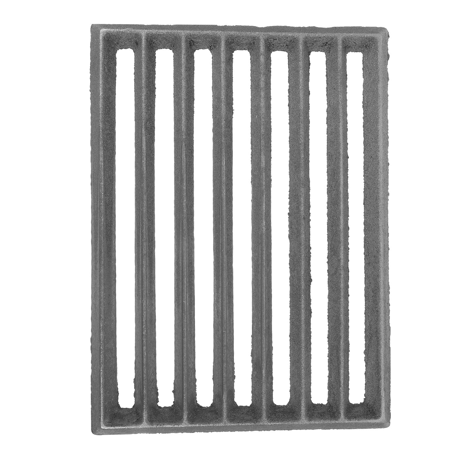 25,5 x 17 cm żeliwna patelnia grillowa – wytrzymały ruszt do grillowania na zewnątrz, solidny stojak na palenisko na kemping i patio, idealna do grillowania węgla drzewnego
