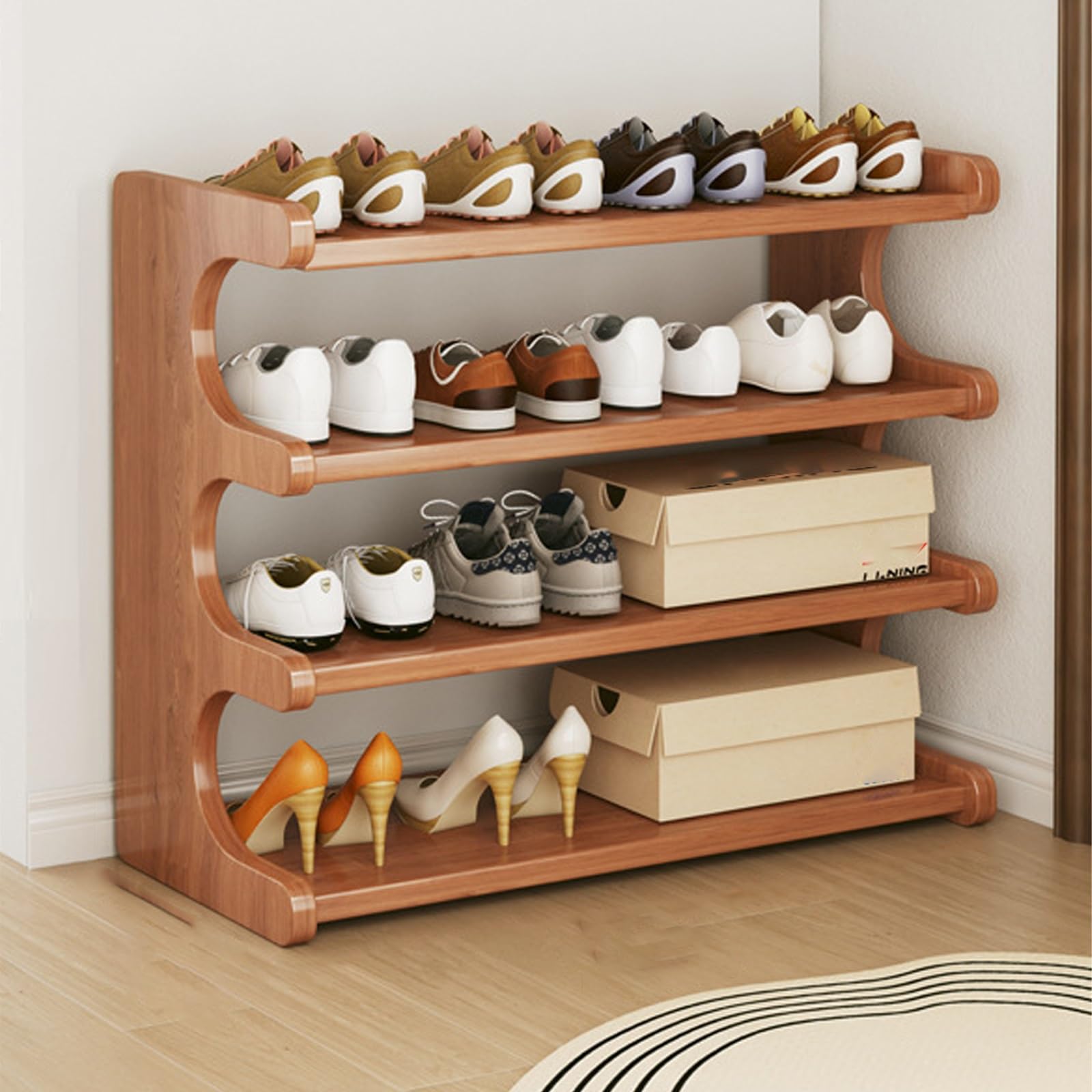 SVFOEBJM lyjc Racks, Tall Narrow lyjc Rack Organizer for Small Spaces, Multifunction Display Shelf, lyjc Rack for Entryway, Closet, Corner, Doorway, Space Saving lyjc Storage