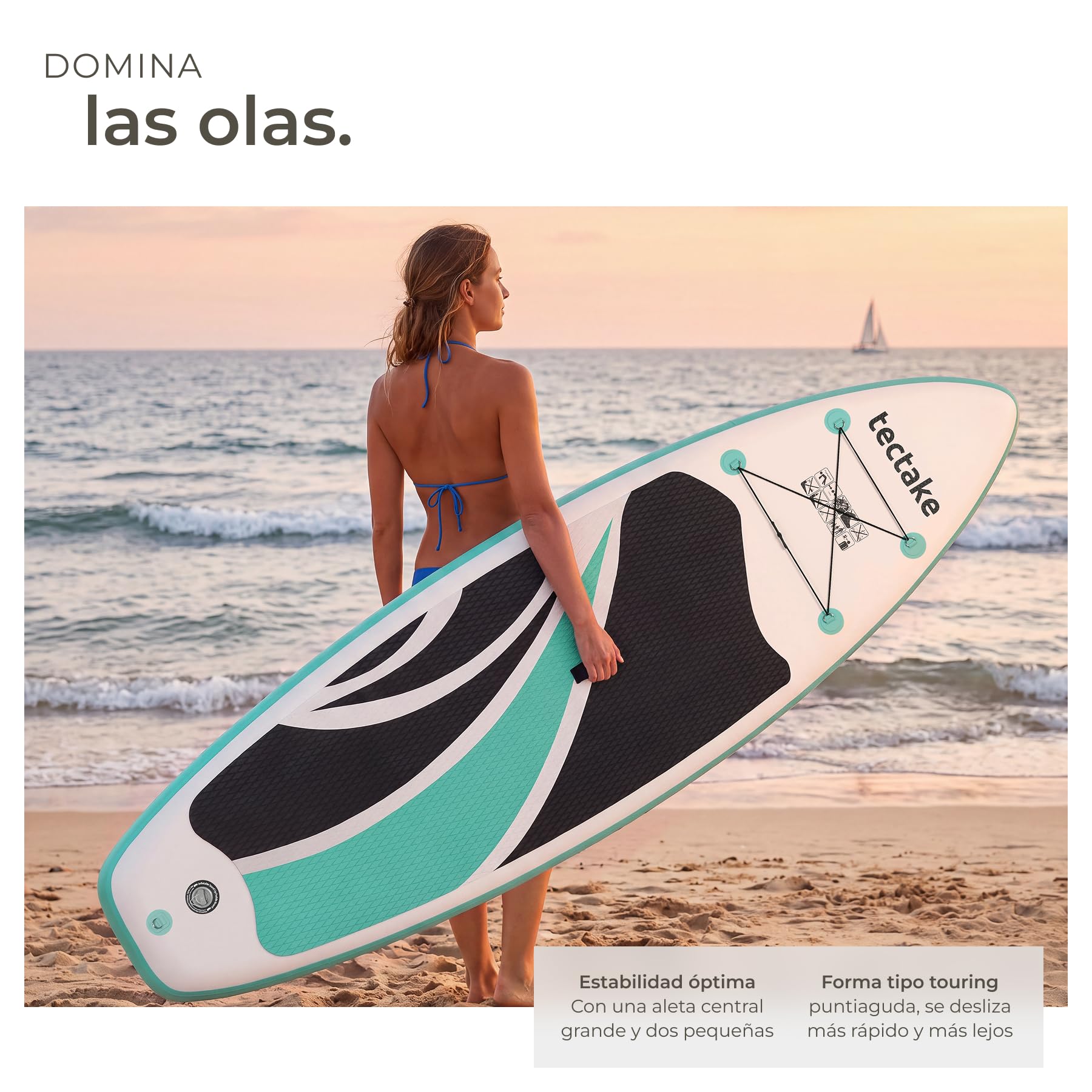 tectake® Tabla Sup Hinchable Kayak Convertible