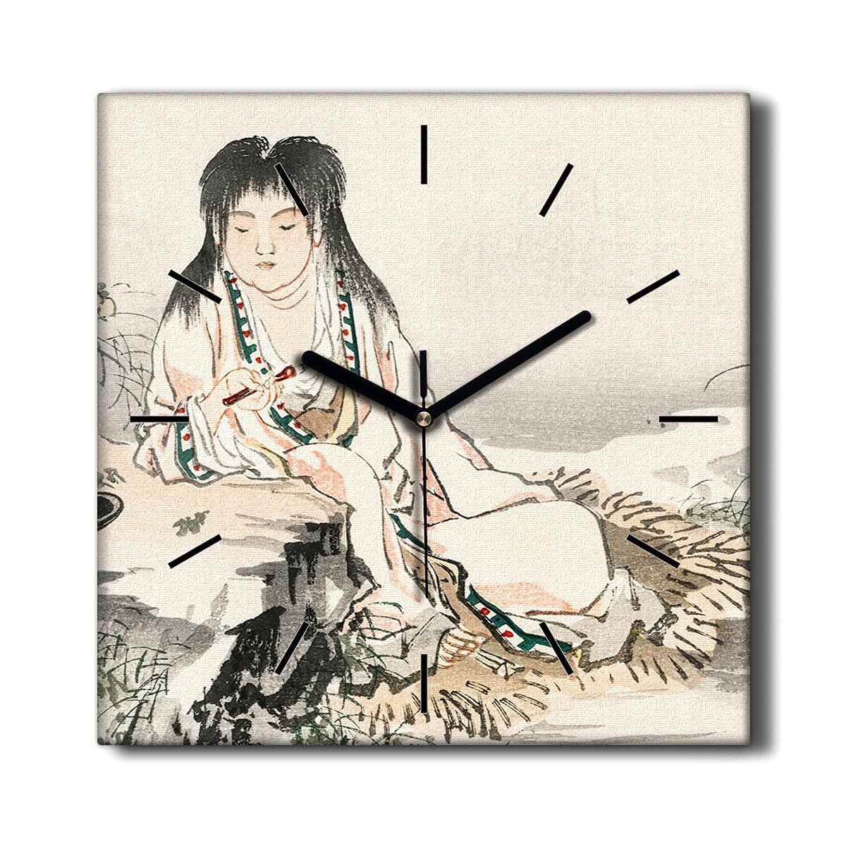 Horloge murale 30x30cm sans tic-tac Coloray pour un salon silencieux