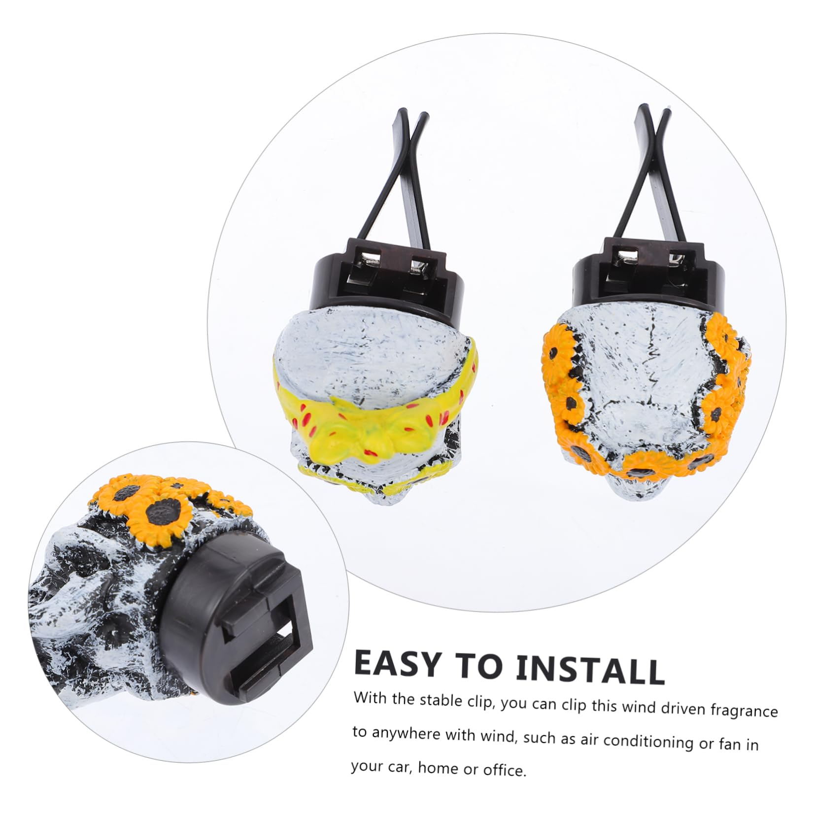 SHERCHPRY 6sets Clip Profumo Per Auto Con Design Fantasmino Diffusore Decorativo Per Ventilazione Auto Accessorio Per Facile Da Installare e Unico