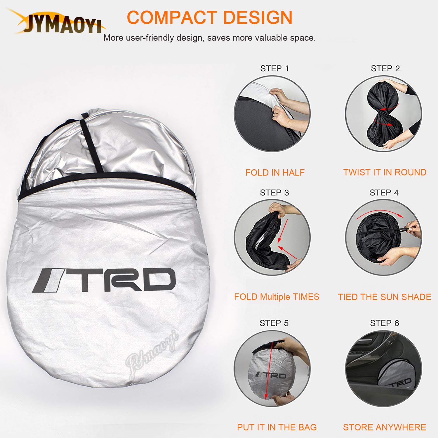 Car Sunshade TRD Windshield Visor Cover Car Window Sun Shade UV Protect