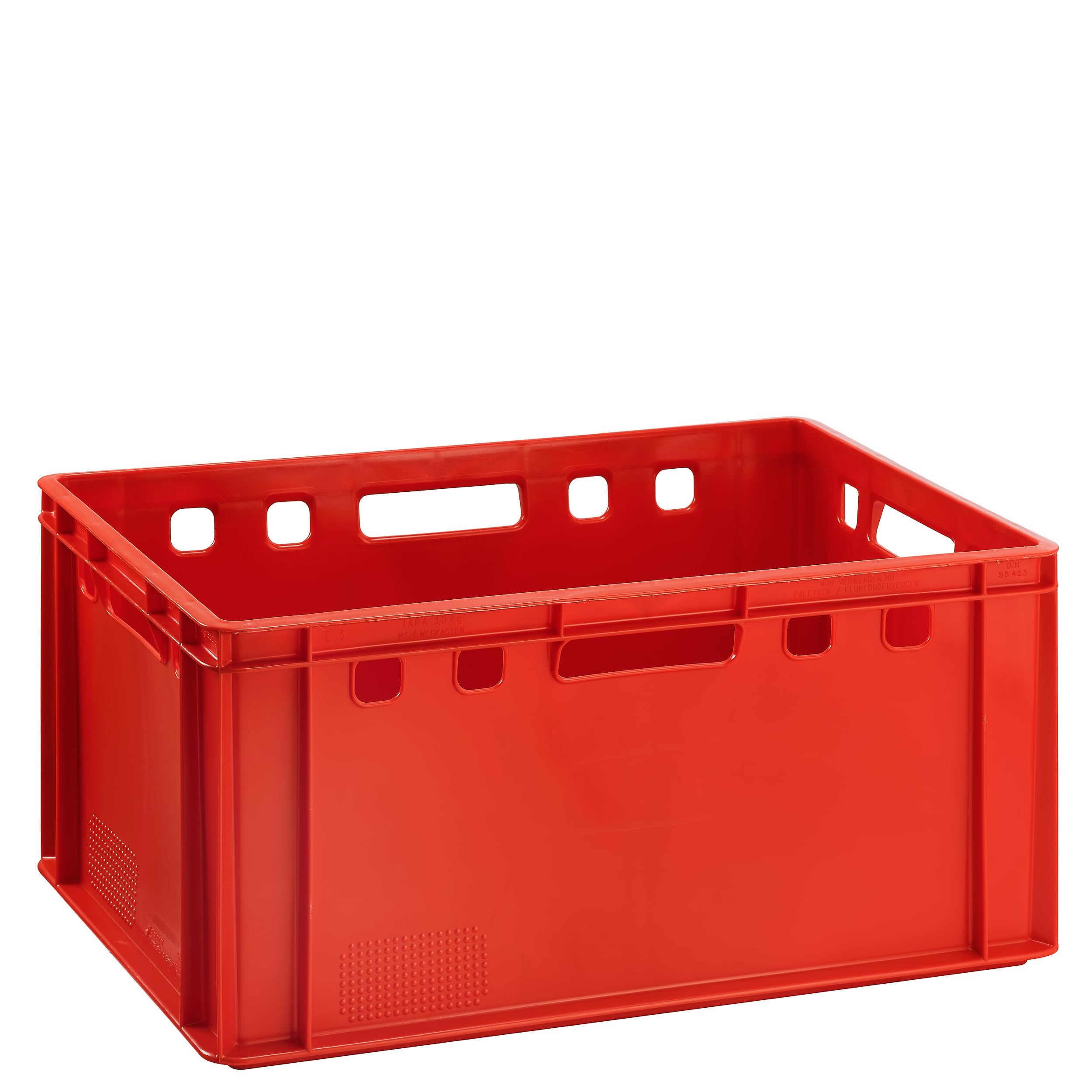 BURI Meat Box Butcher Box Euro Box E3 Red 60 x 40 x 30 cm High