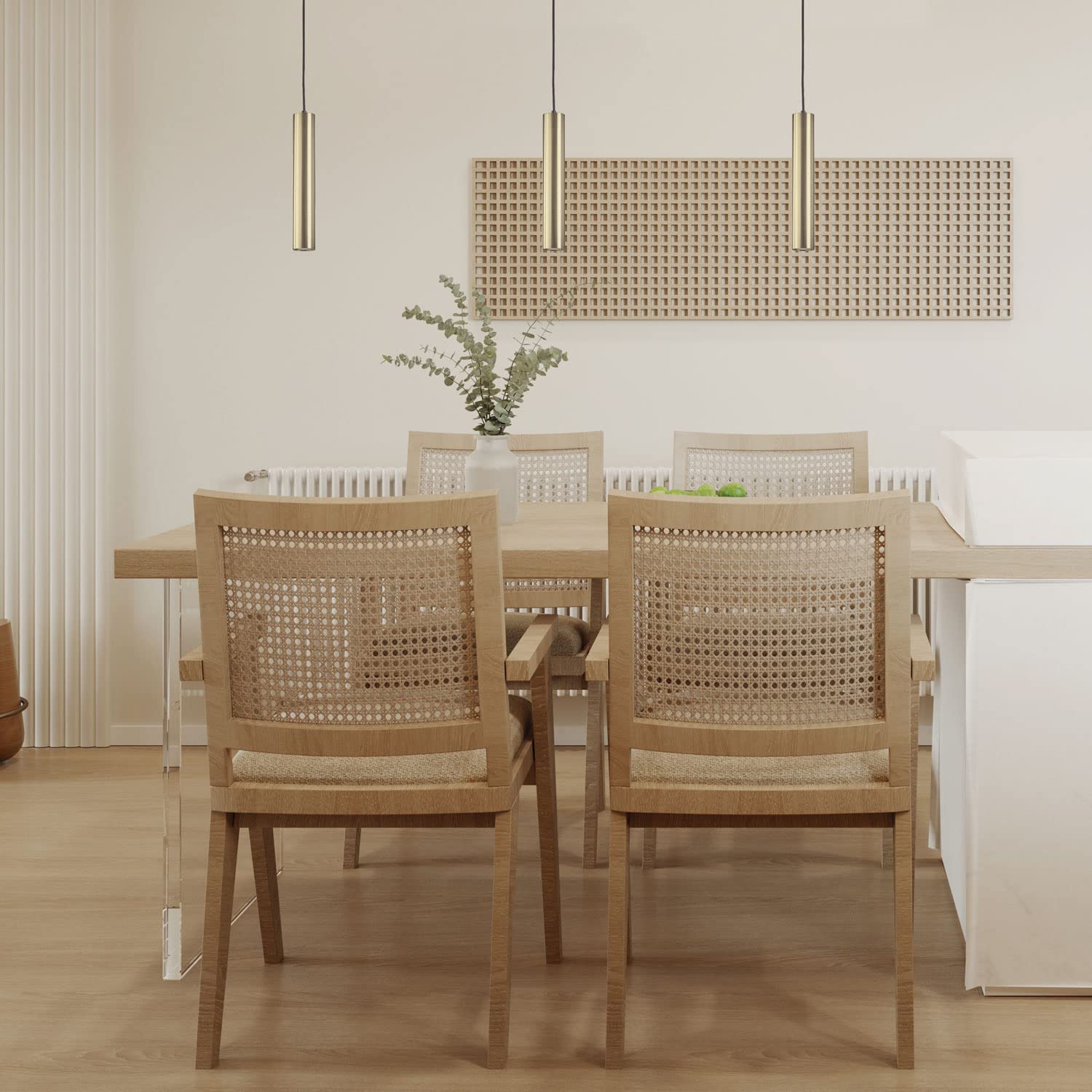 Lámpara colgante TANIA Gold GU10 plafón para interiores IP20. Lámpara colgante ideal para la colocación en serie de mostradores, bares, islas de cocina o salones.