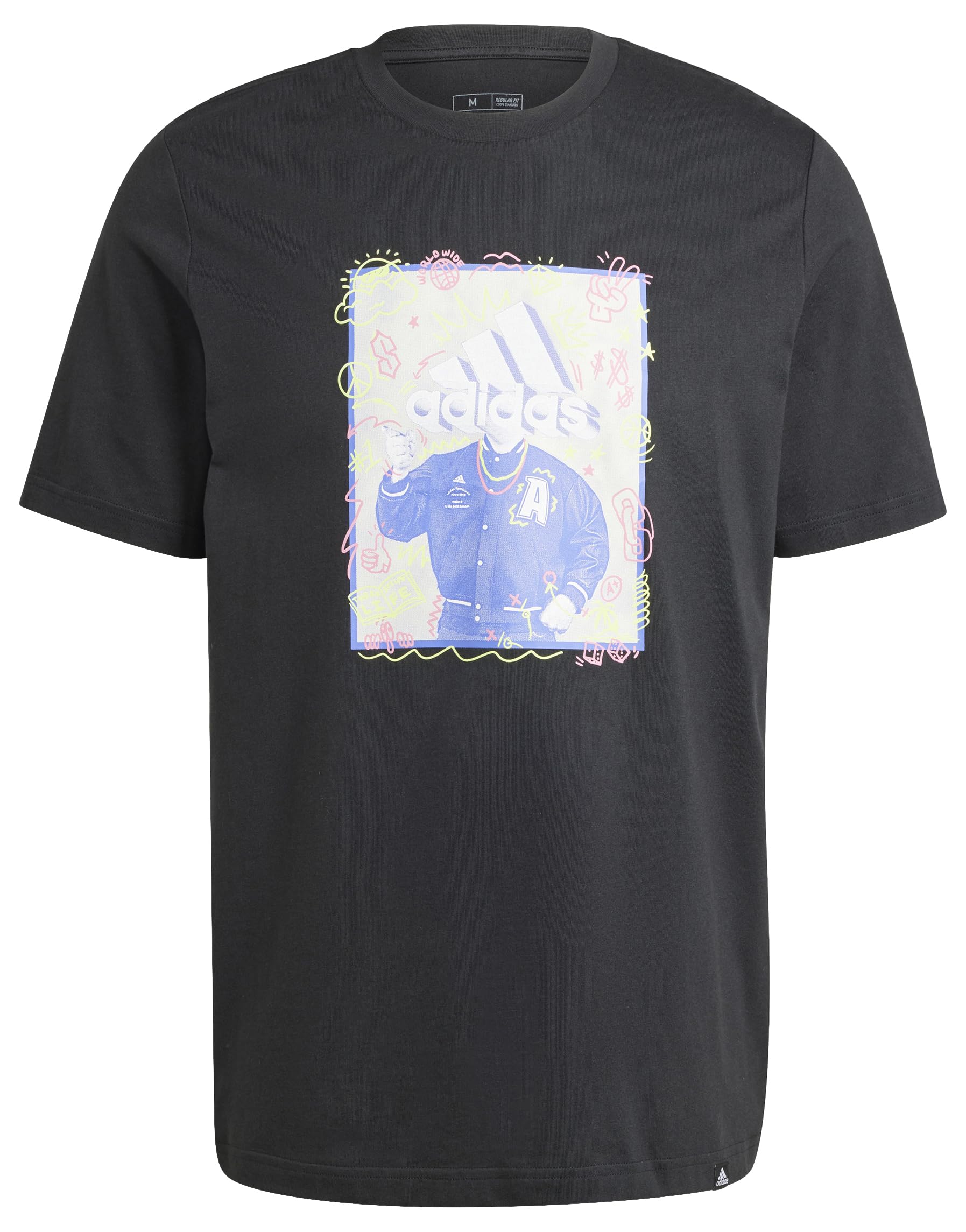 adidas Doodle Graphic tee Camiseta gráfica de Manga Corta Hombre