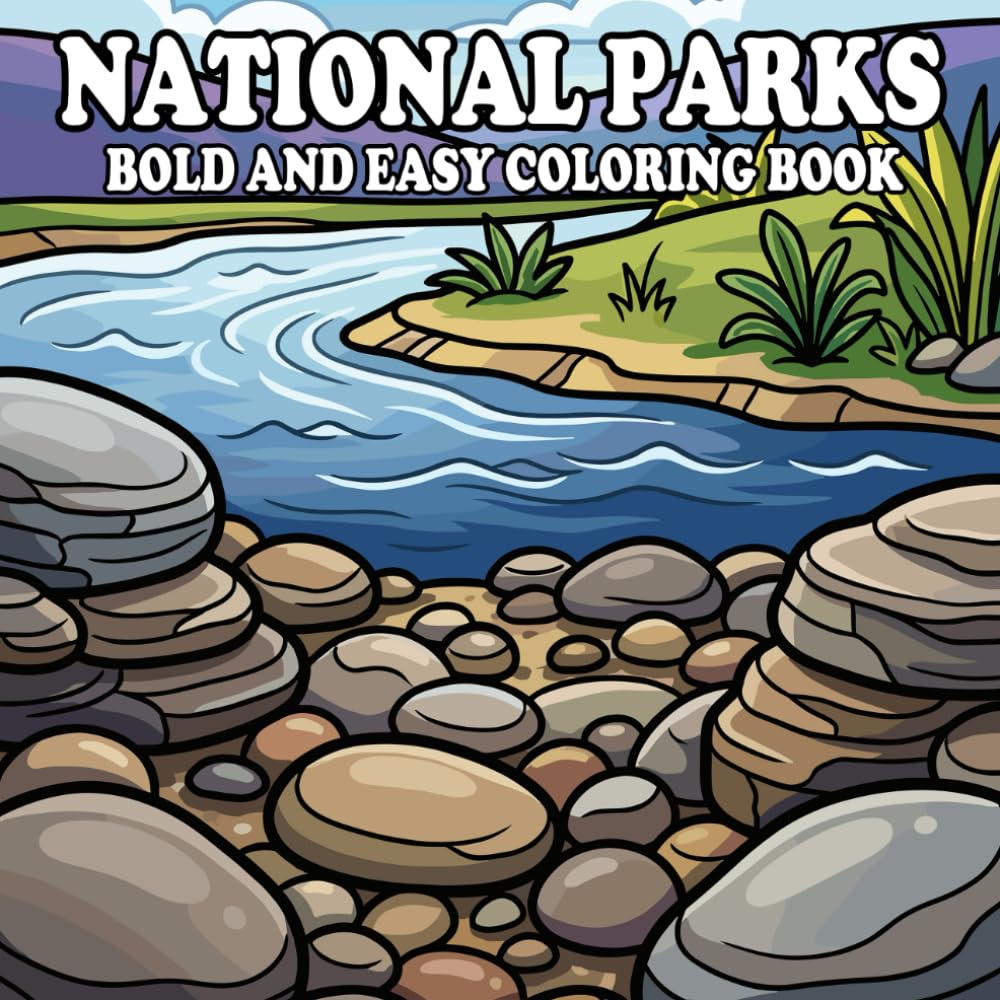 National Parks Coloring Book: Beautiful Nature Scenes for Relaxation and Creativity