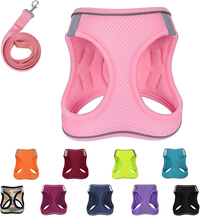 Dog Harness with Leash Set，NoPull Pet Harness with 5