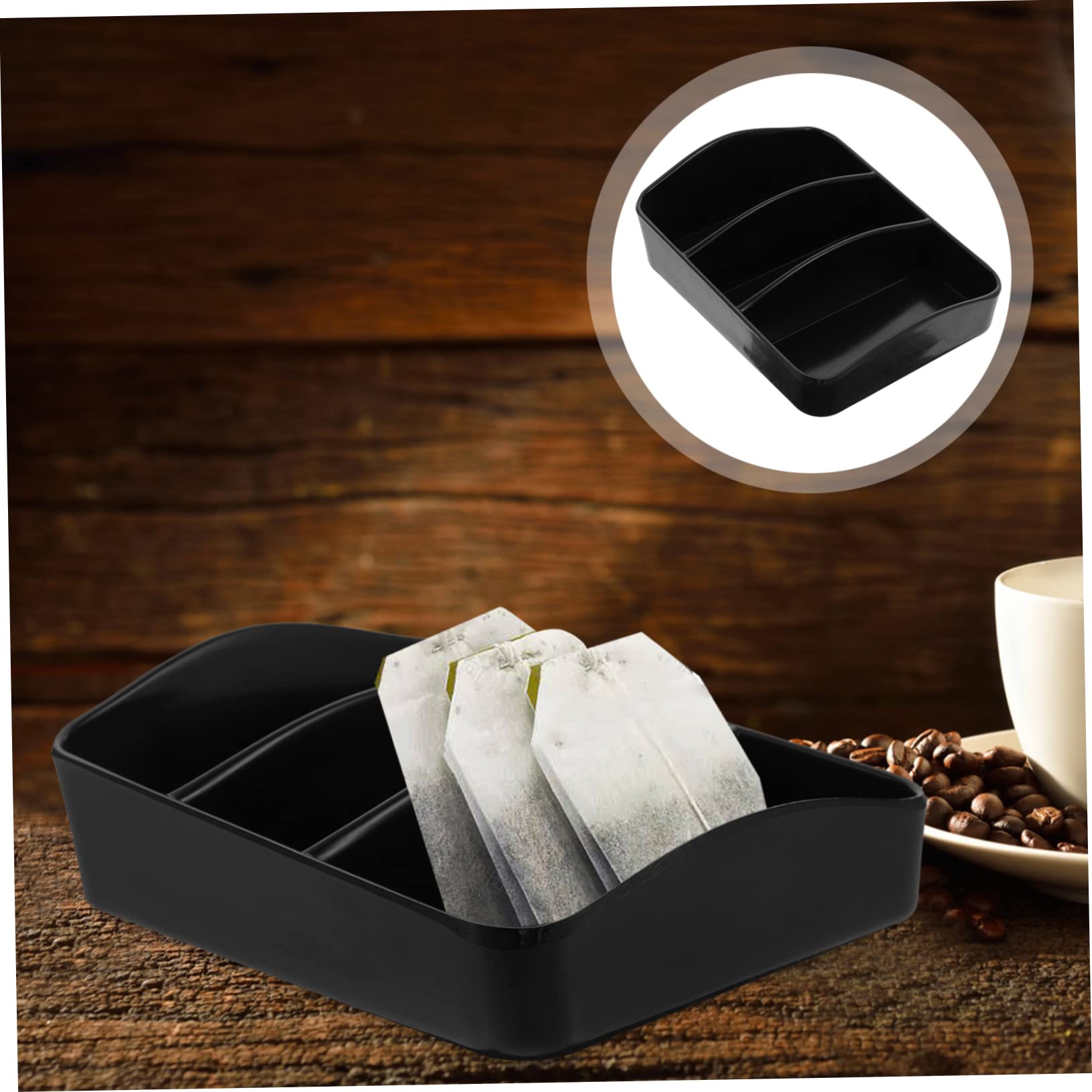 VOSAREA N Sugar Bag Holder Hotel Organizer Countertop Box Tea Bag Box Seasoning Bag Box Stackable Tea Bag Organizer Sugar Bag St