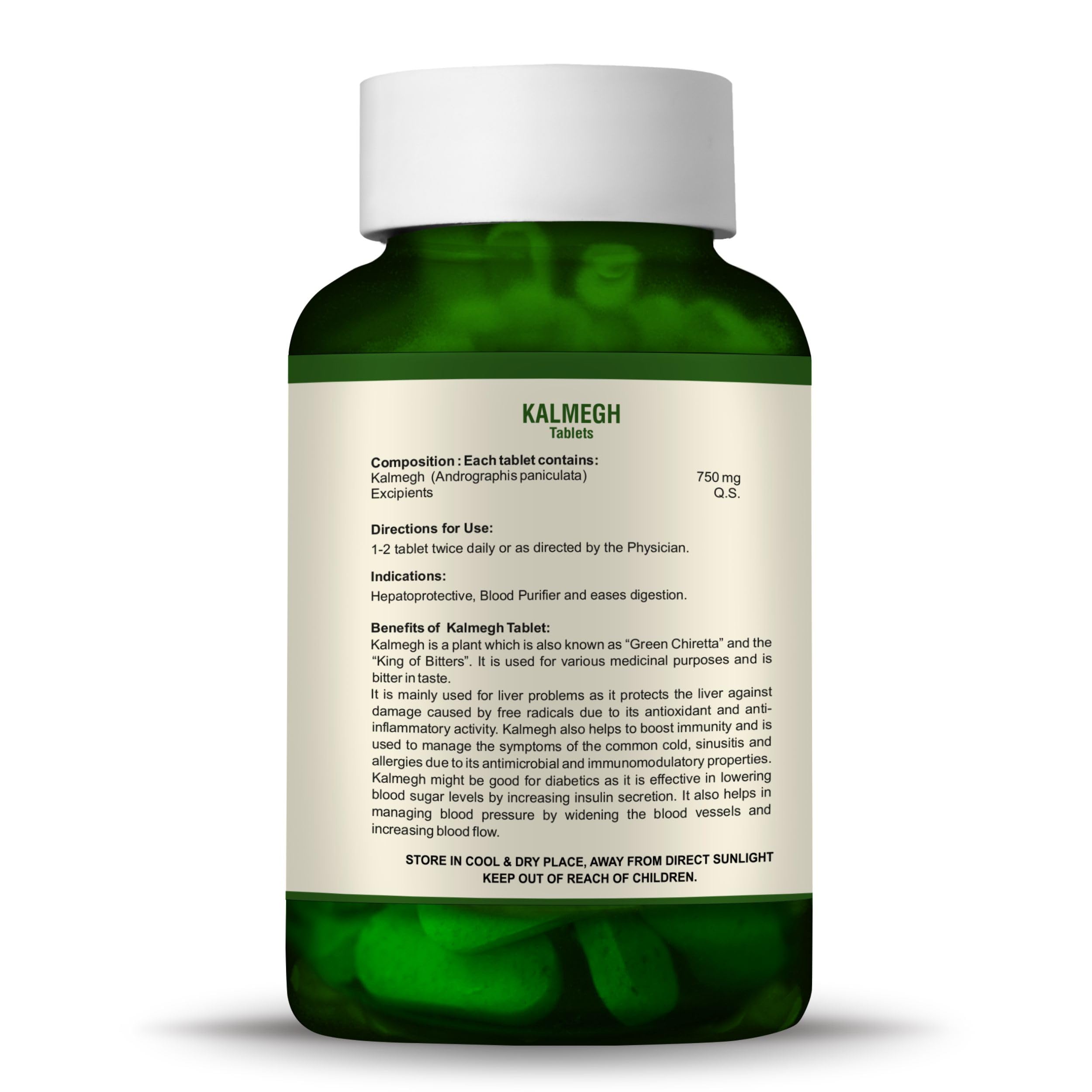 Bio Resurge Kalmegh Tablets 750mg – 120 Count | 100% Ayurvedic Natural & AYUSH Certified | Herbal Liver Cleanse | Supports Fatty Liver, Alcohol Impact Relief, Cirrhosis Care, Immunity & Digestive Wellness (120 tablets), Pack of 2 — Amazon image 3