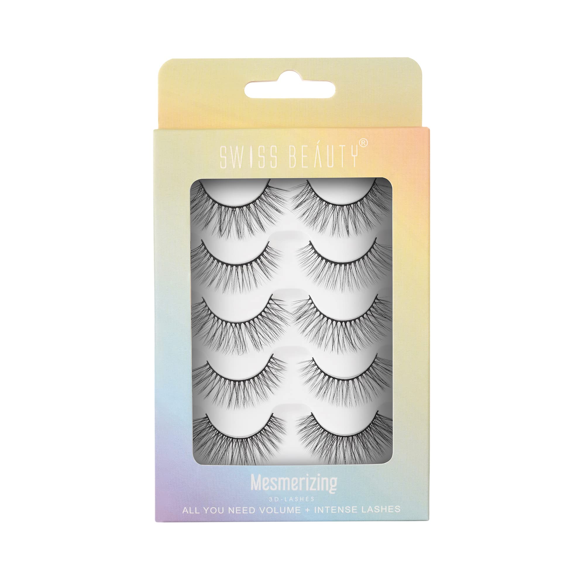 Swiss Beauty 3D-Lashes - Set of 5 (Black 2)