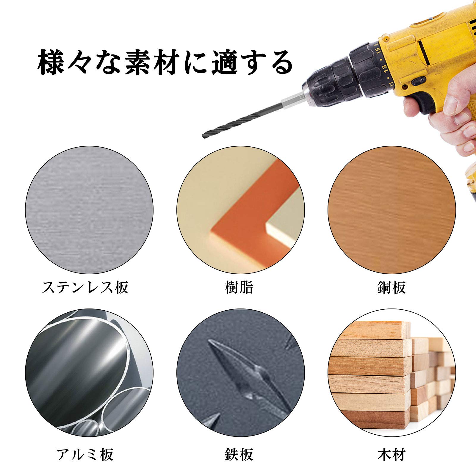 こけ　pg5+スタビ+8角軸+ステンスリット Amazon.co.jp: 三枚刃ステップドリル ステンレス用 2個セット
