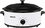 Nesco 6 Qt. Porcelain Roaster Oven, White, 4816-14