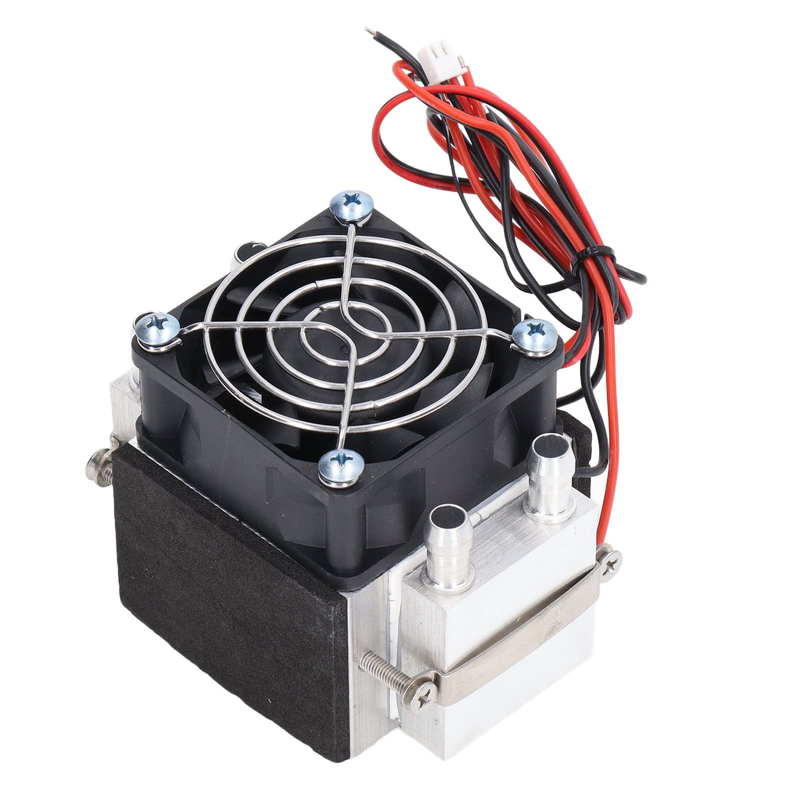 Refroidisseur Thermoélectrique Peltier, Module de Refroidissement à Semi-conducteur DC 12 V Mini Dissipateur Thermique de Refroidissement par Eau éolienne Double Cœur pour la