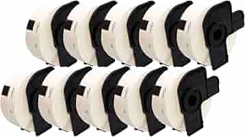 Etichette Brother DK11201 - 10 Rotoli Da 400 Etichette 29x90mm - Foto 8