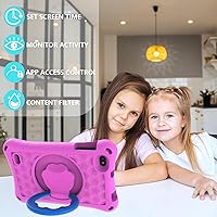Vista 4 de YQSAVIOR Tabletas para niños, tableta Android 12 para niños, 4 GB de RAM 32 GB ROM tableta para niños pequeños, pantalla IPS de 7 pulgadas, control
