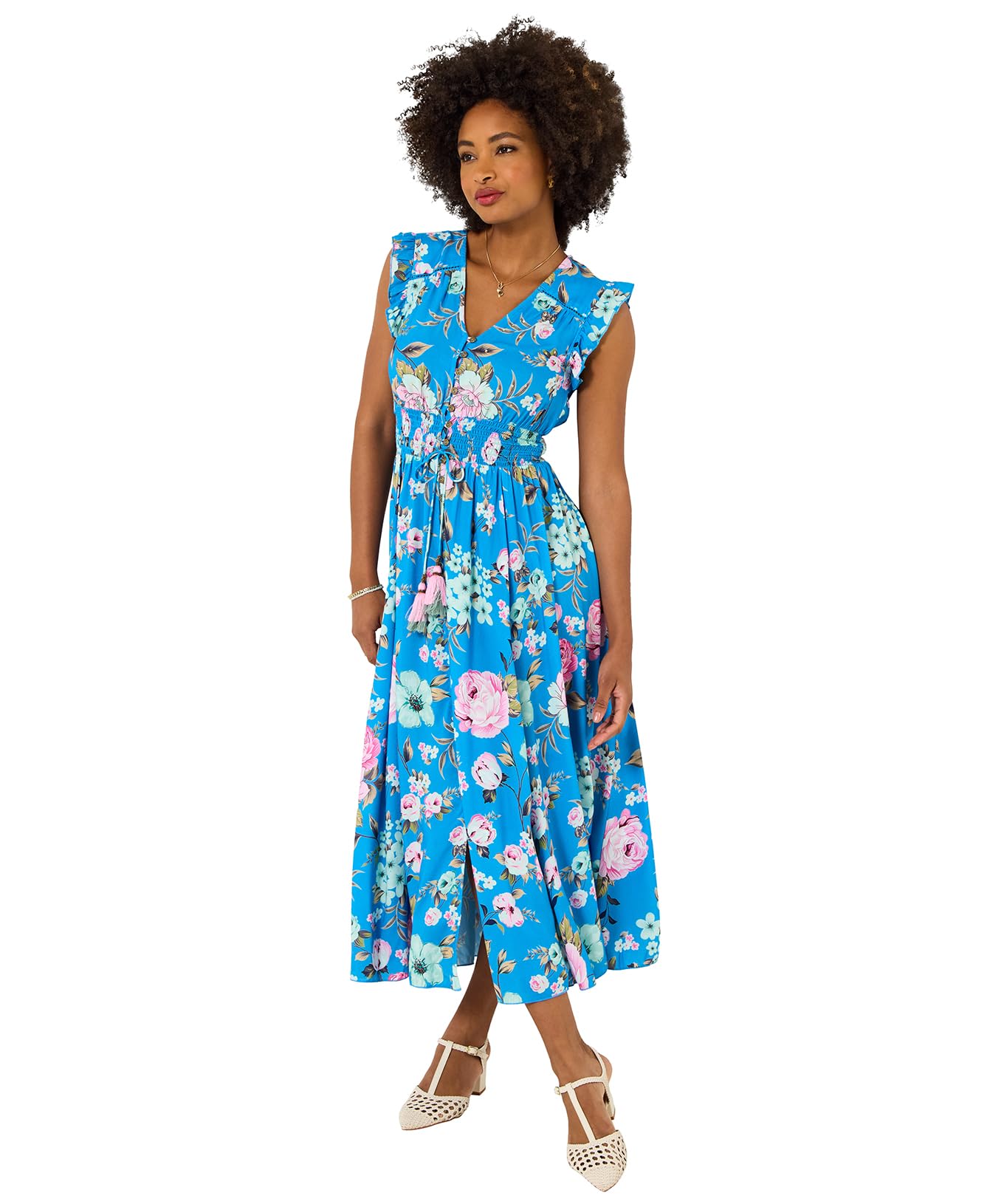 Joe Browns Women's Blue Millie Floral Maxi Dress