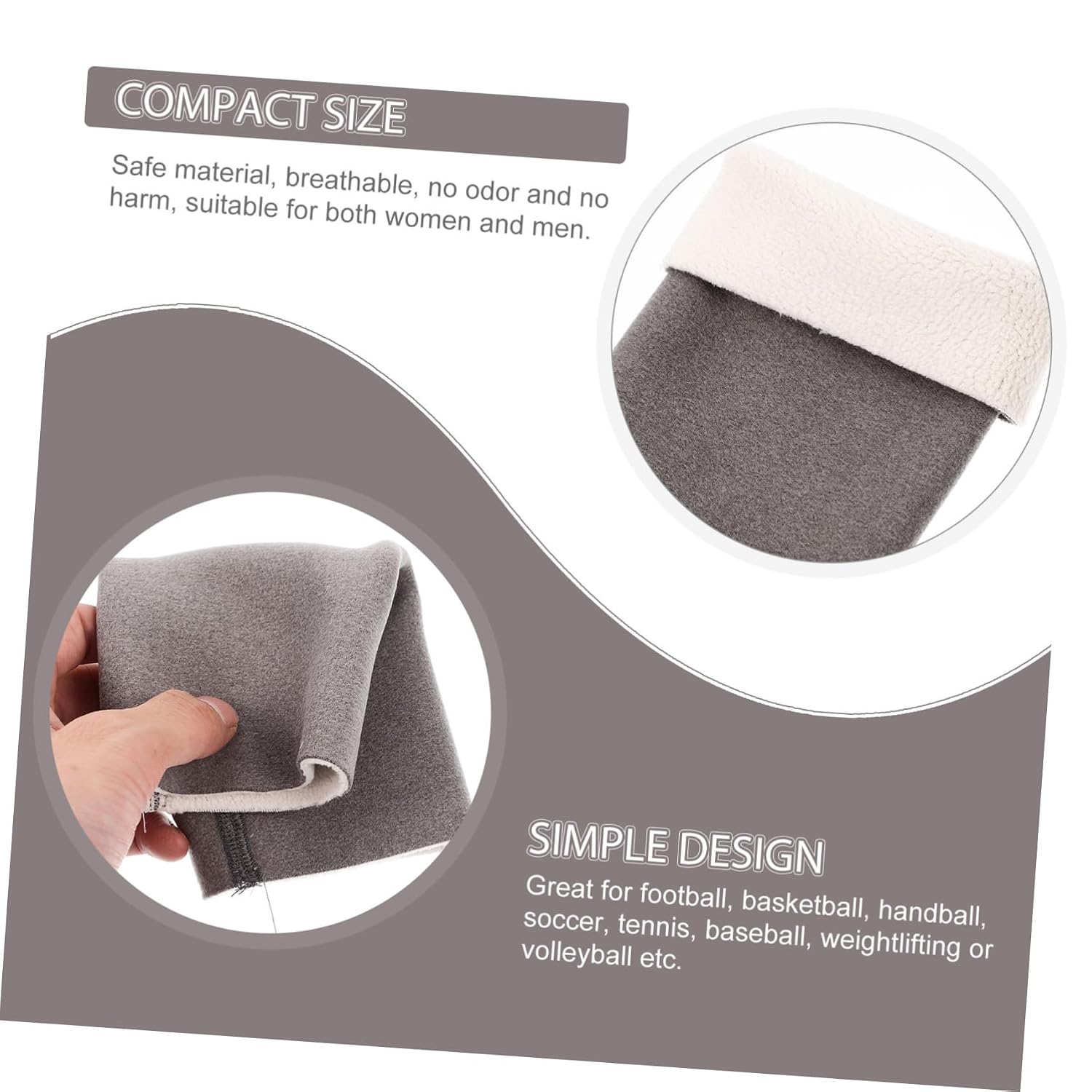 1Pair Comfortable Winter Elbow Pad Cold Elbow Sleeve for Sports Provides Joint Support and Protection During Activities Like Basketball Football and Tennis