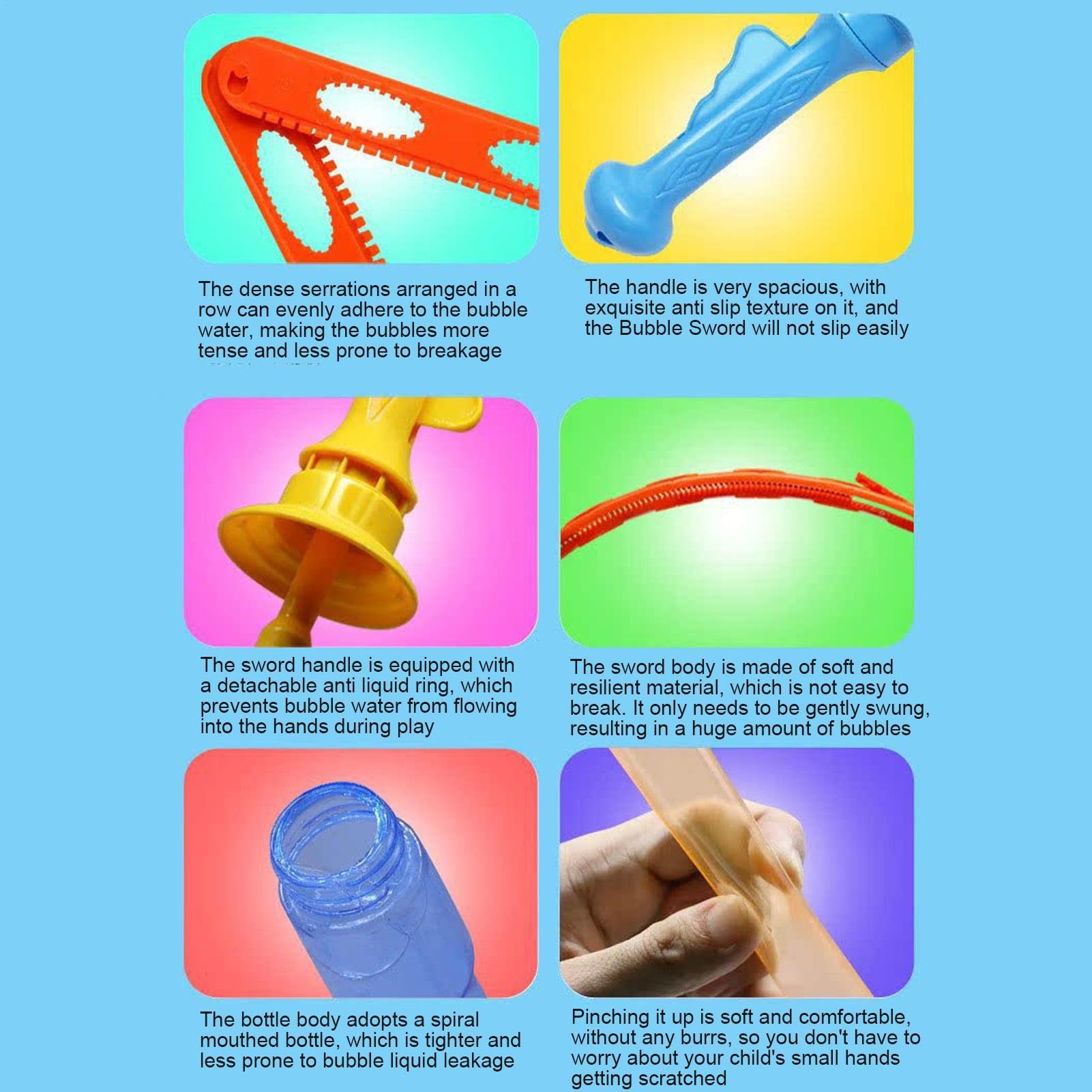 Bubble Wands Balk, Grandi Bubble Wands, 10 adesivi a bolla a prova di fumetti | Giocattoli e di novità per Les, Donne, Uomini, Famiglia, Amici,