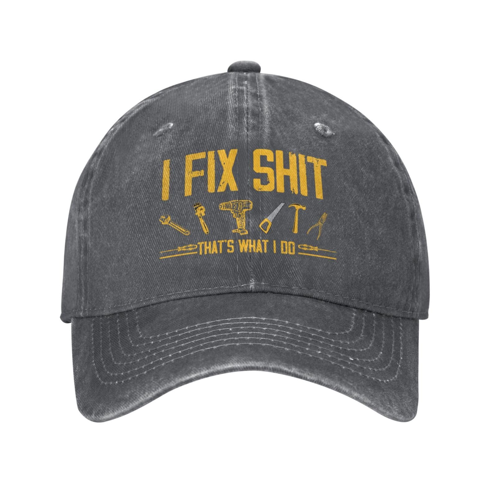 ACEPrints I Fix Shit Cap That's What I Do Denim Hat