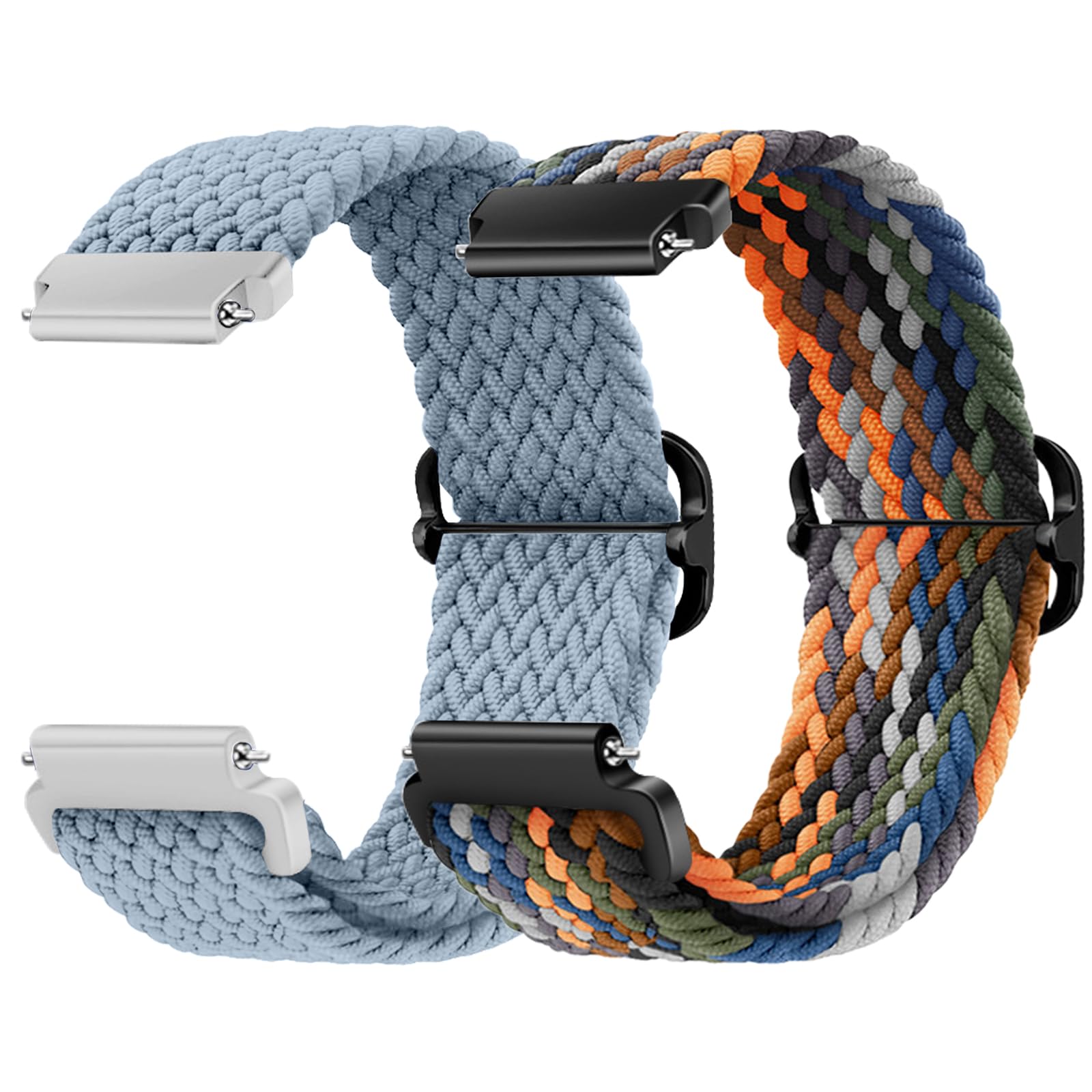 22 mm Nylon Braided Strap for Xiaomi Watch S4/S4 Sport/Xiaomi Redmi Watch 5 Active/5 Lite/Amazfit Balance 2/Balance/Amazfit Bip 6/Bip 5 /GTR 4, Sports Wristbands for Men Women